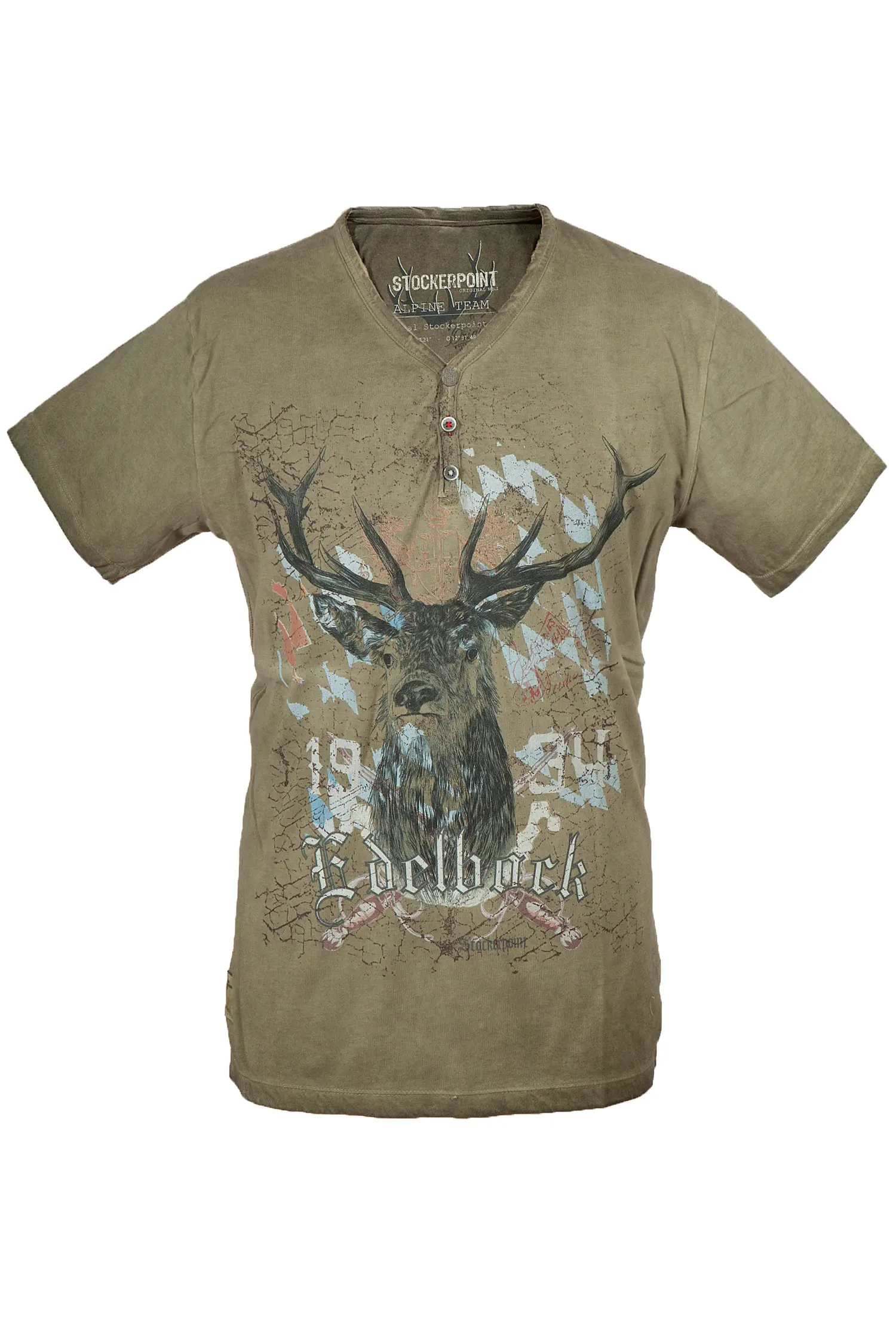 Herren Trachten T-Shirt Günther in sand