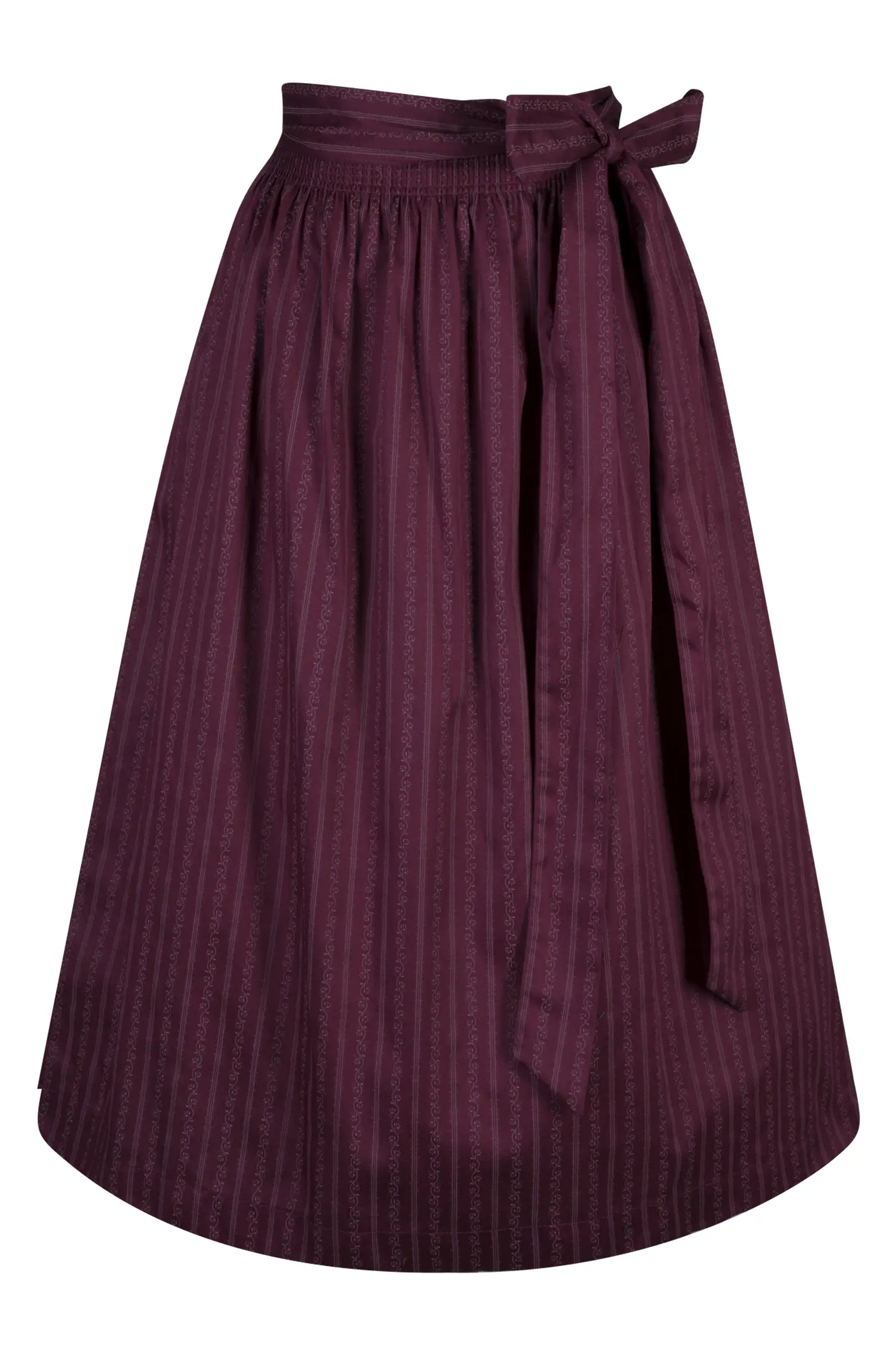 Dirndlschürze in bordeaux 70 cm