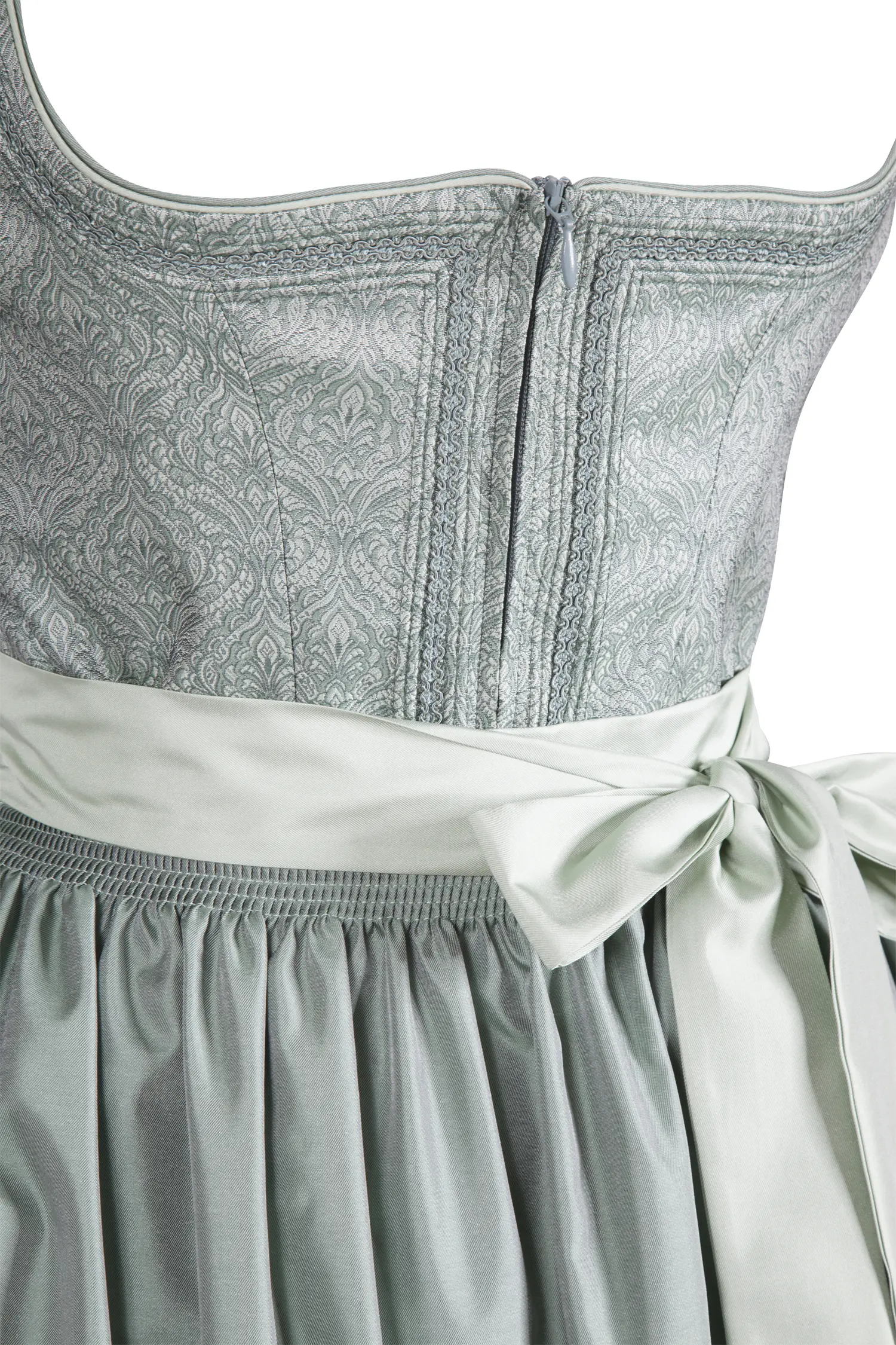 Dirndl Loni von Wenger in mint / salbei - Detail Mieder