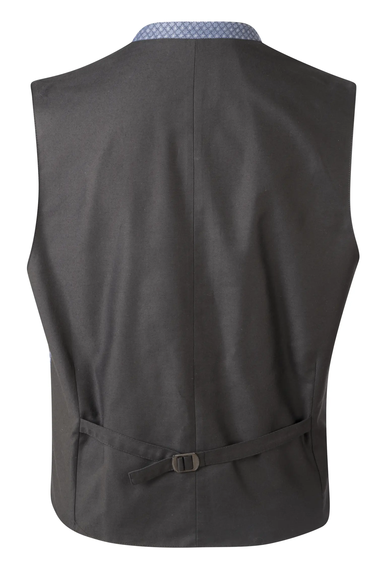 Trachtenweste Robert in blau / schwarz - Rückansicht