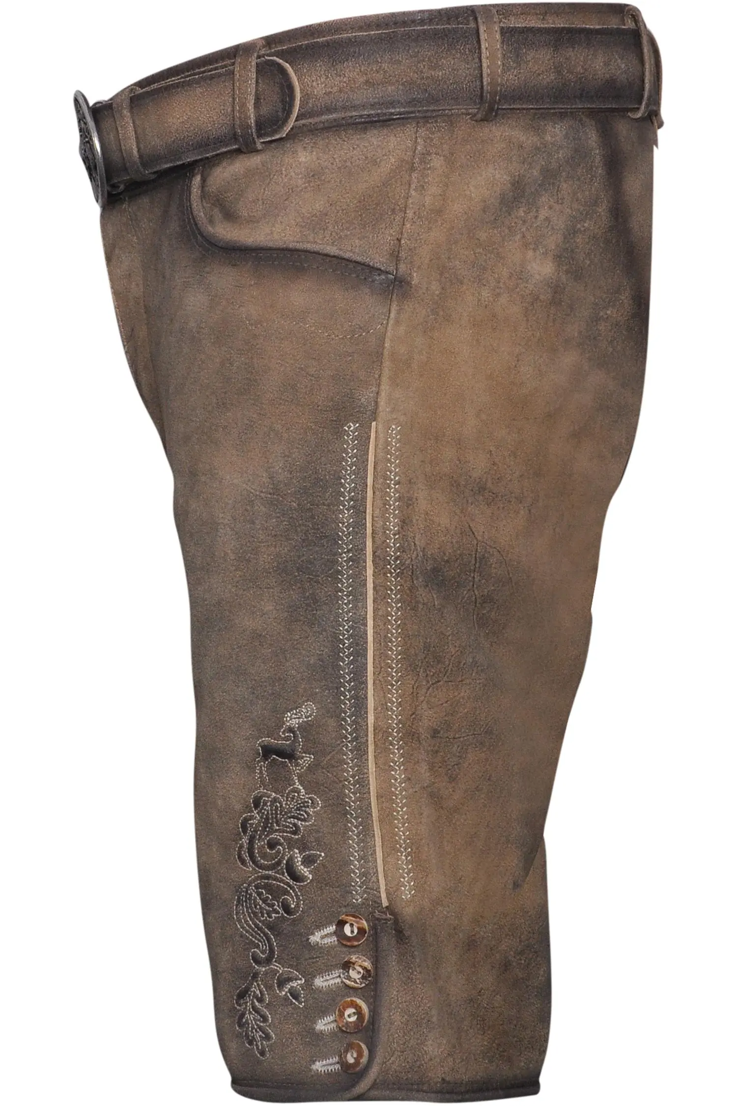 Braune Lederhose Kiefer von Gamsbock