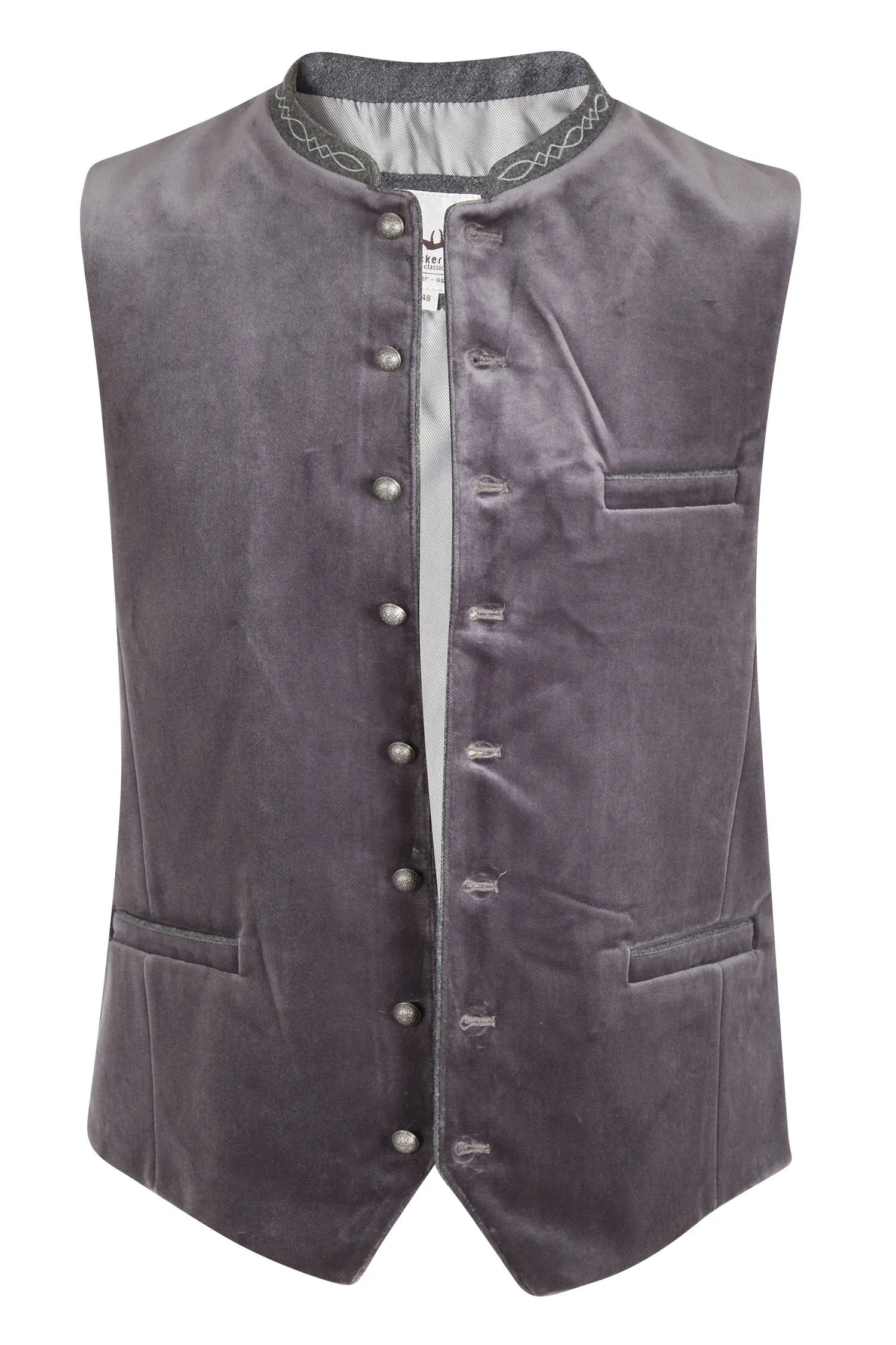 Trachtenweste Lorenzo in dunkelgrau