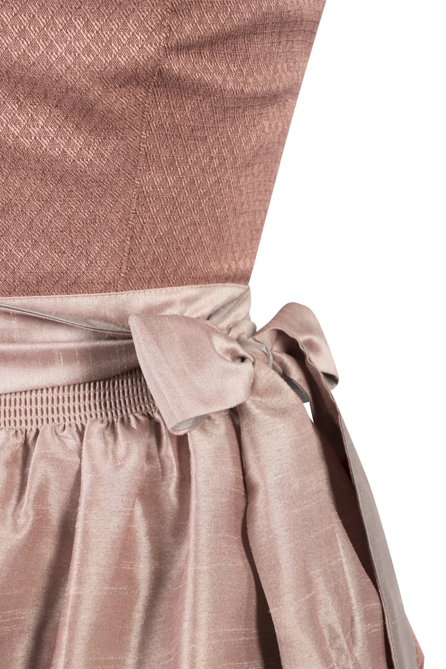 Dirndl Diva in Altrosa Detail Mieder