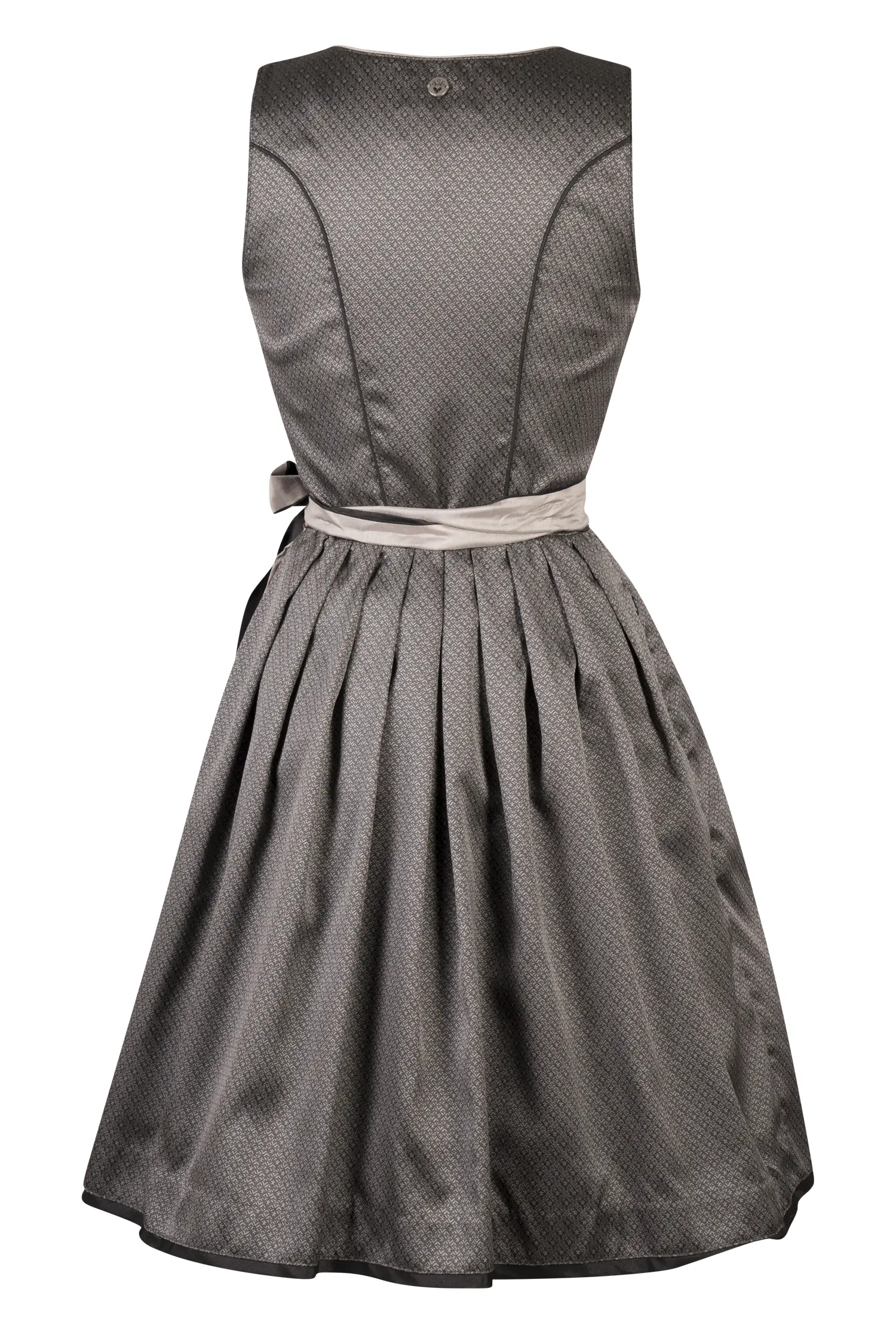 Dirndl Duell in Anthrazit Rückansicht