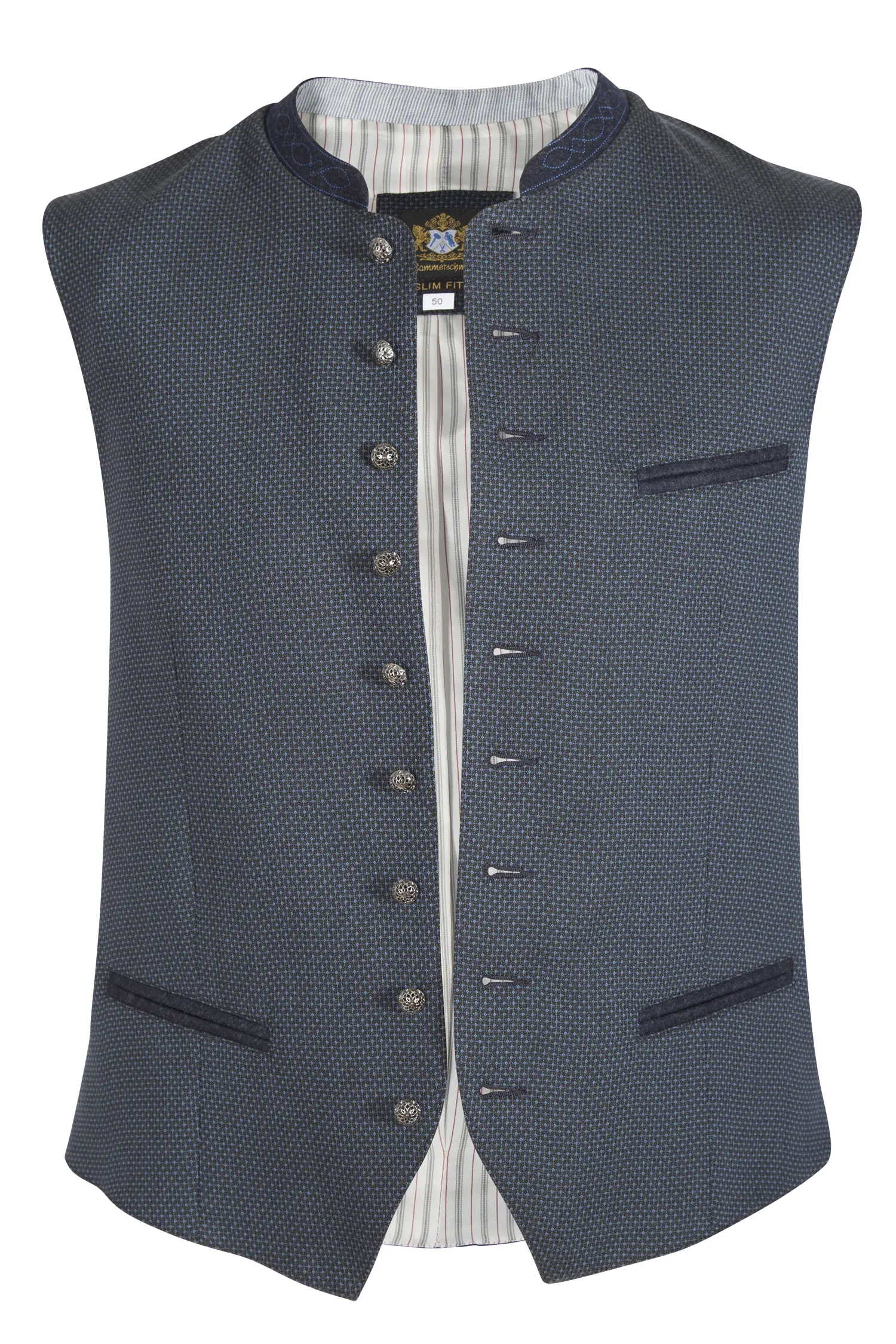 Trachtenweste Mirko in dunkelblau