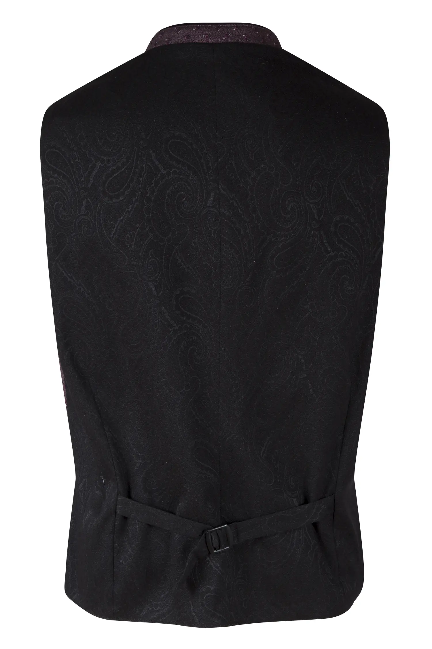 Trachtenweste in bordeaux/lila von Gamsbock - Rückansicht