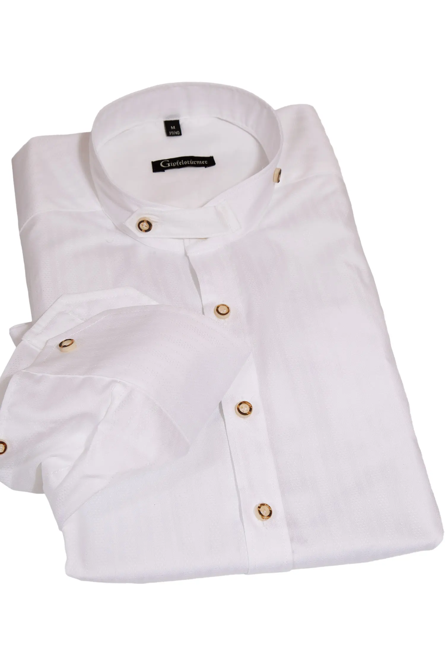 trachtenhemd-strukturiert-weiss-1502-0013-ws2-20-08d-2878-a Trachtenhemd in weiß mit Struktur und Stehkragen