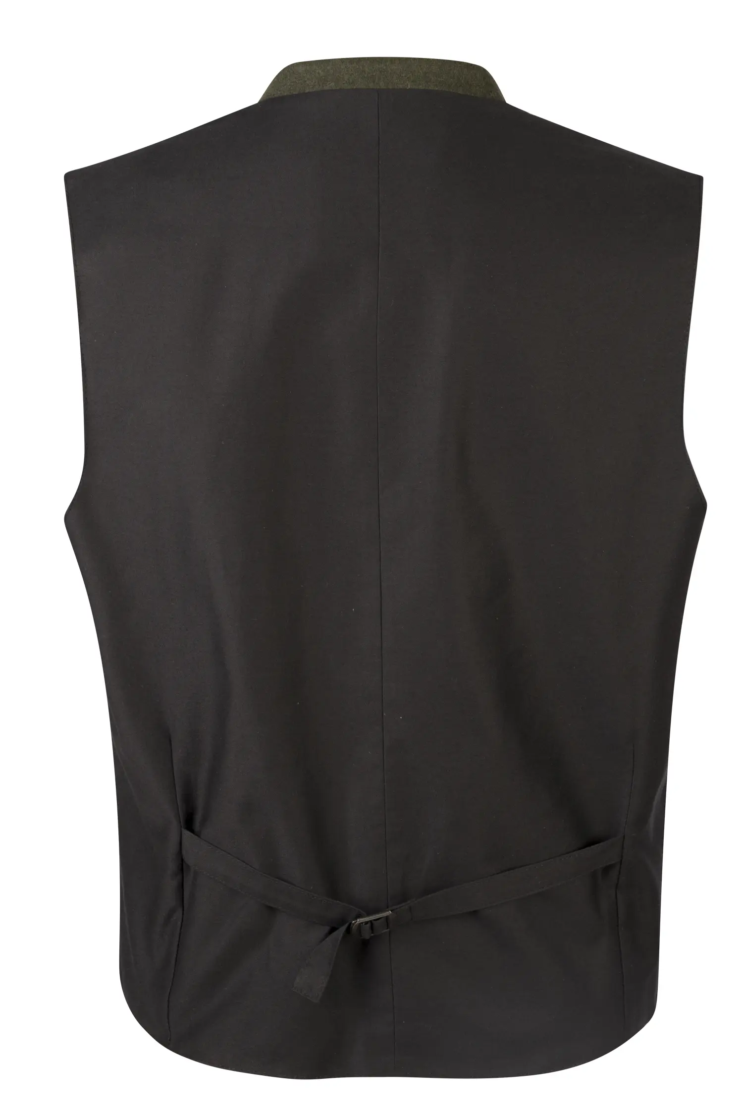 Trachtenweste Peter in tannengrün - Rückansicht