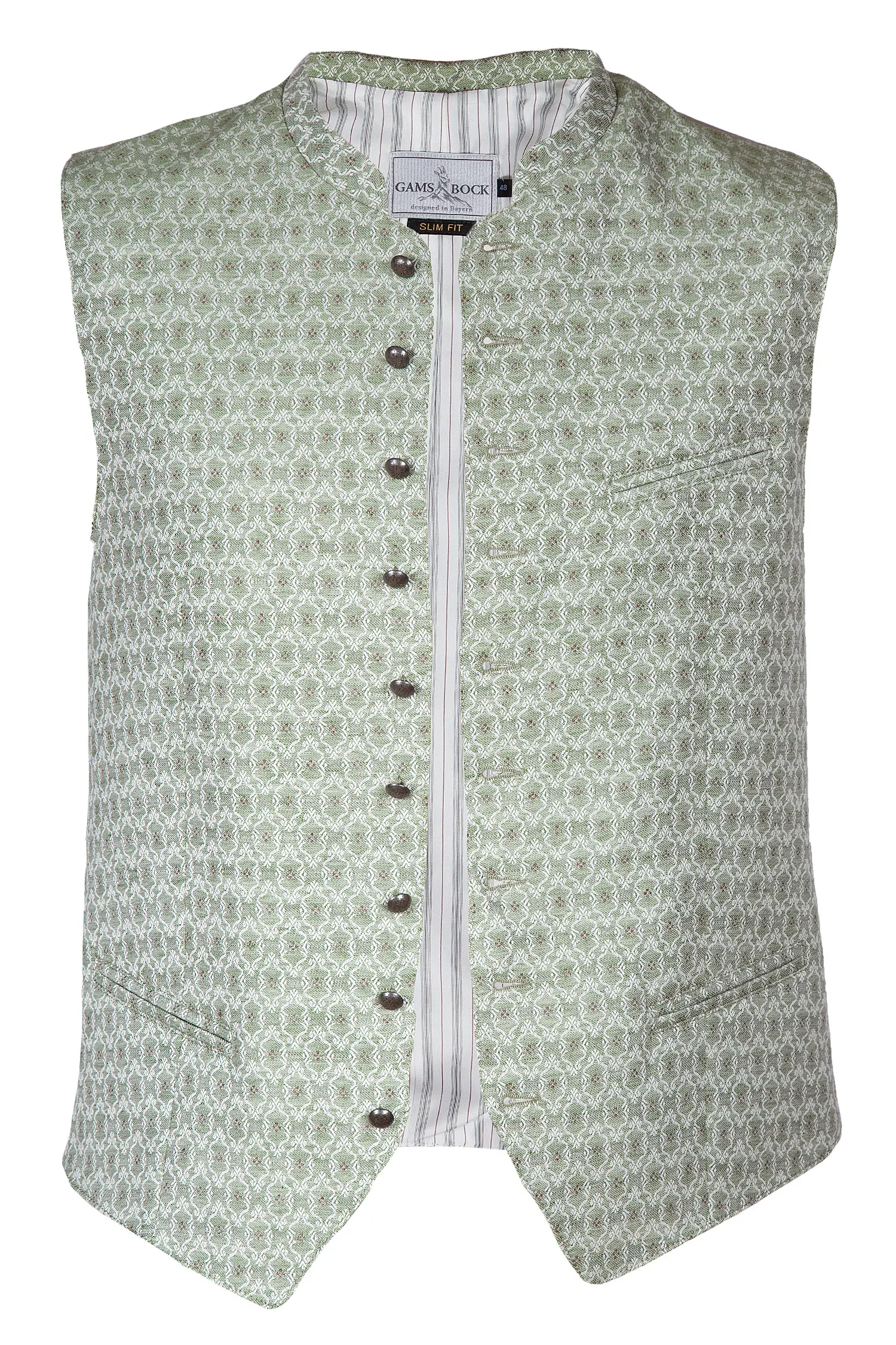 1345-0176-gn2-22-06d-0561 Trachtenweste Bert in hellem grün