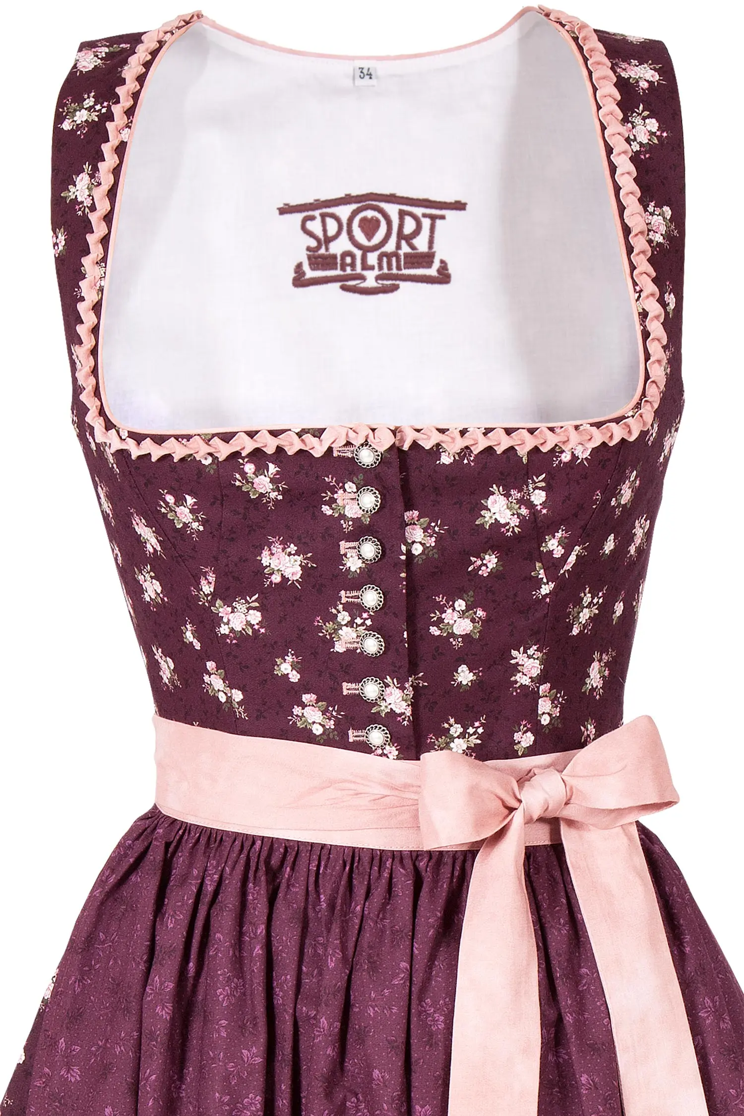 sportalm-dirndl-baumwolle-bordeaux-3099-0234-rt9-19-07c-2659-b Sportalm Midi Dirndl aus Baumwolle in bordeaux Mieder