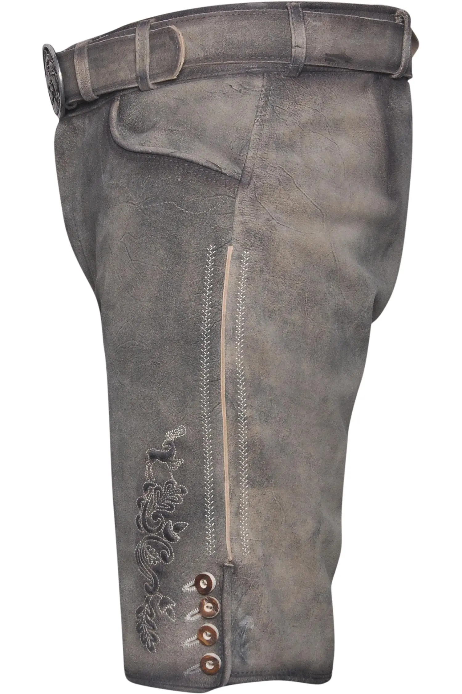 Graue Lederhose Kiefer von Gamsbock