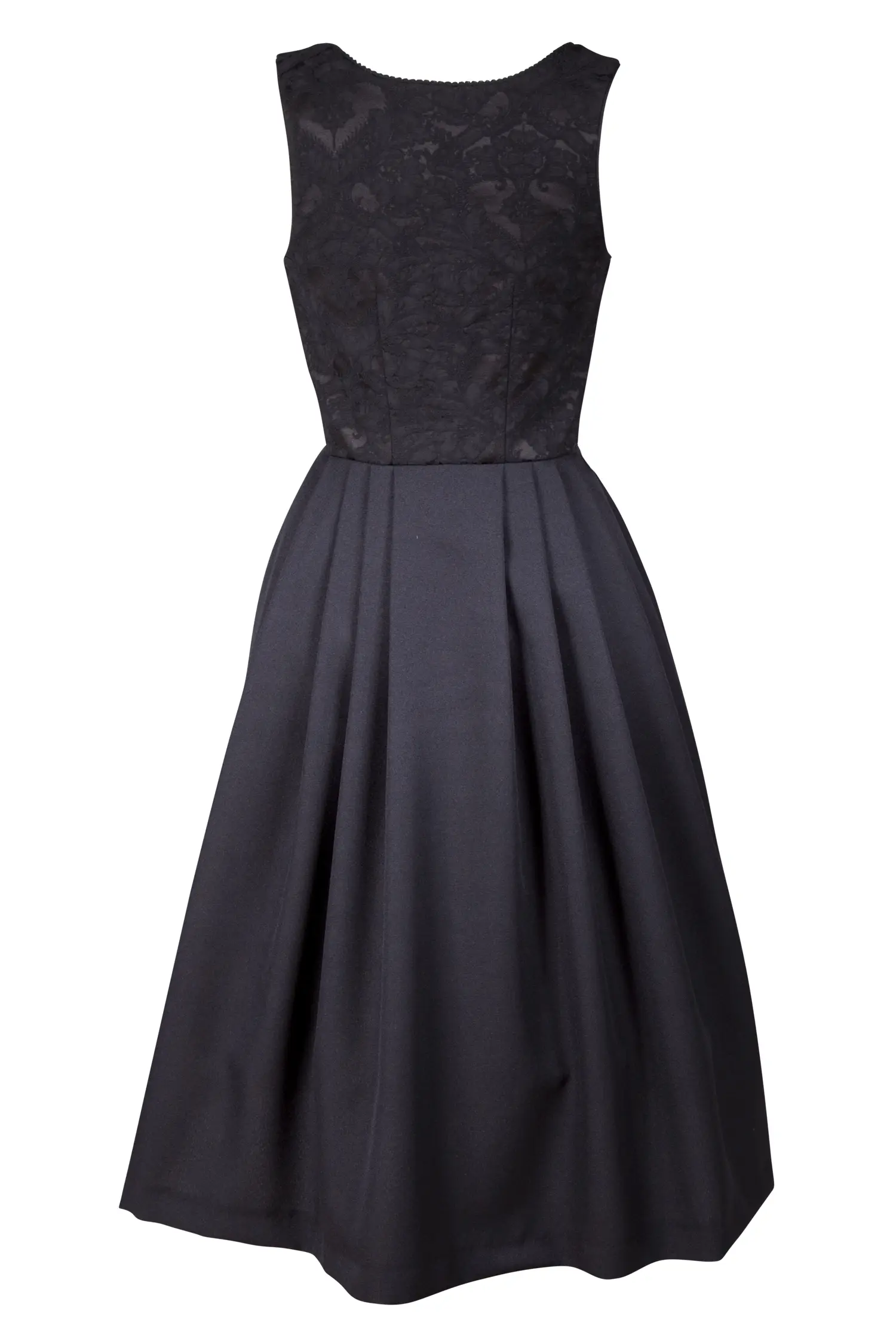 Gastrodirndl Kathrin in schwarz - Rückansicht