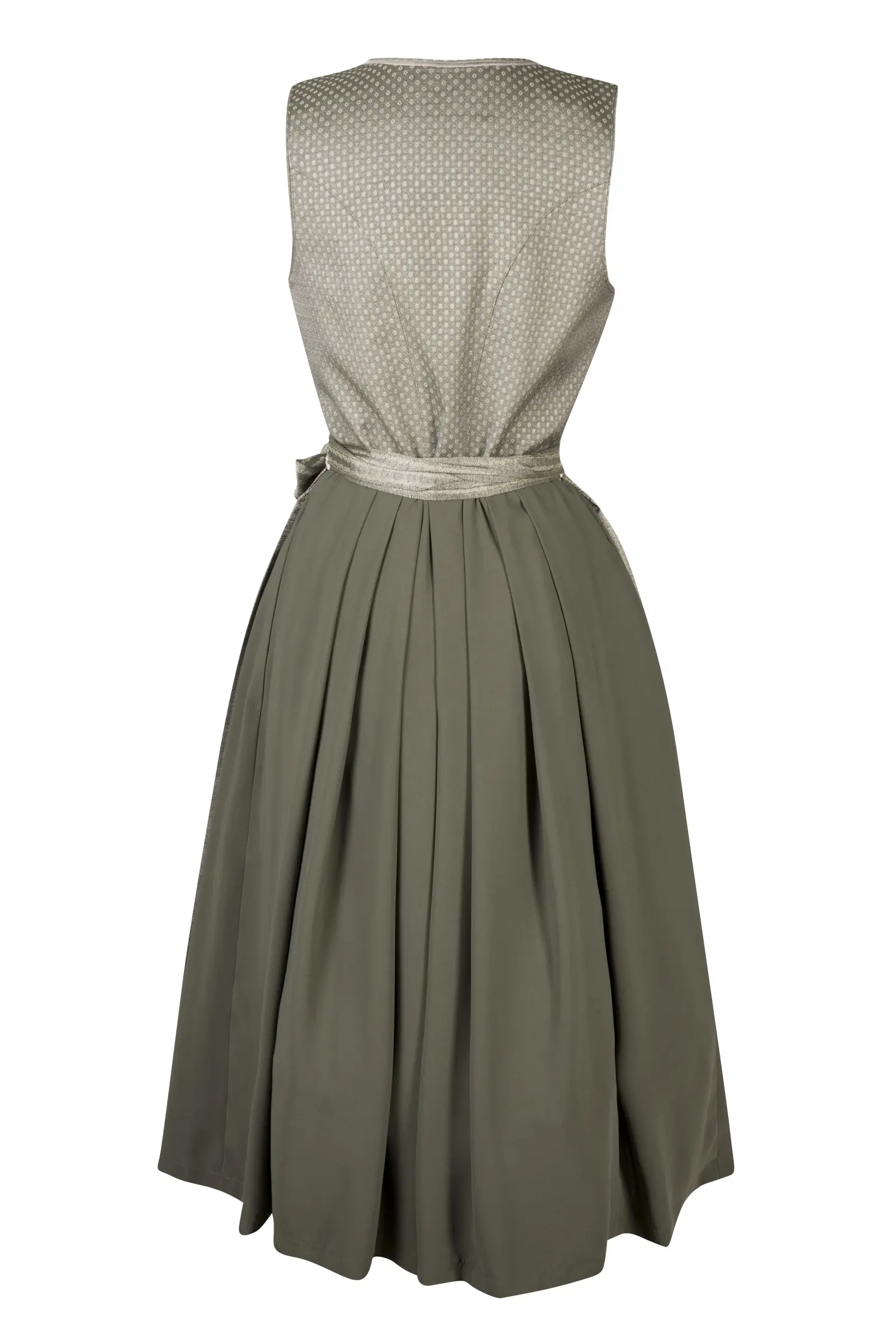 Gamsbock Dirndl in Grün Rückansicht