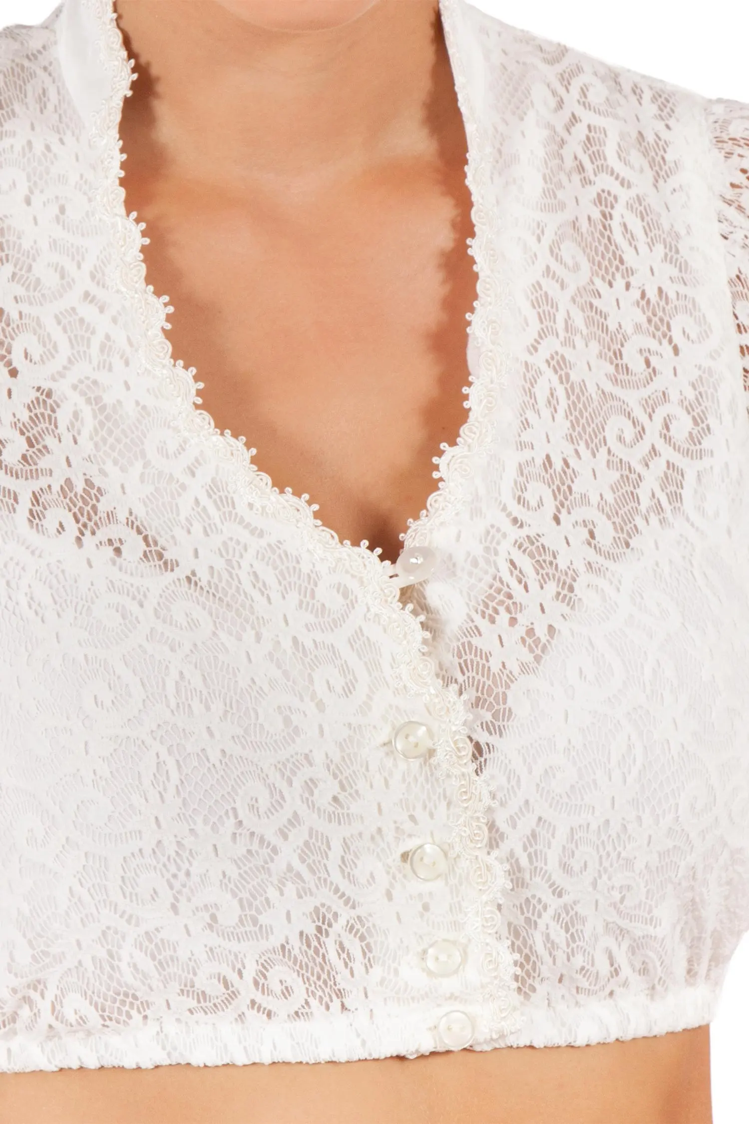 2574-0028-dirndlbluse-spitze-creme-2570-0044-be3-x-17-07b-0749-b Dirndlbluse aus Spitze in creme mit V-Ausschnitt und Stehkragen Detail