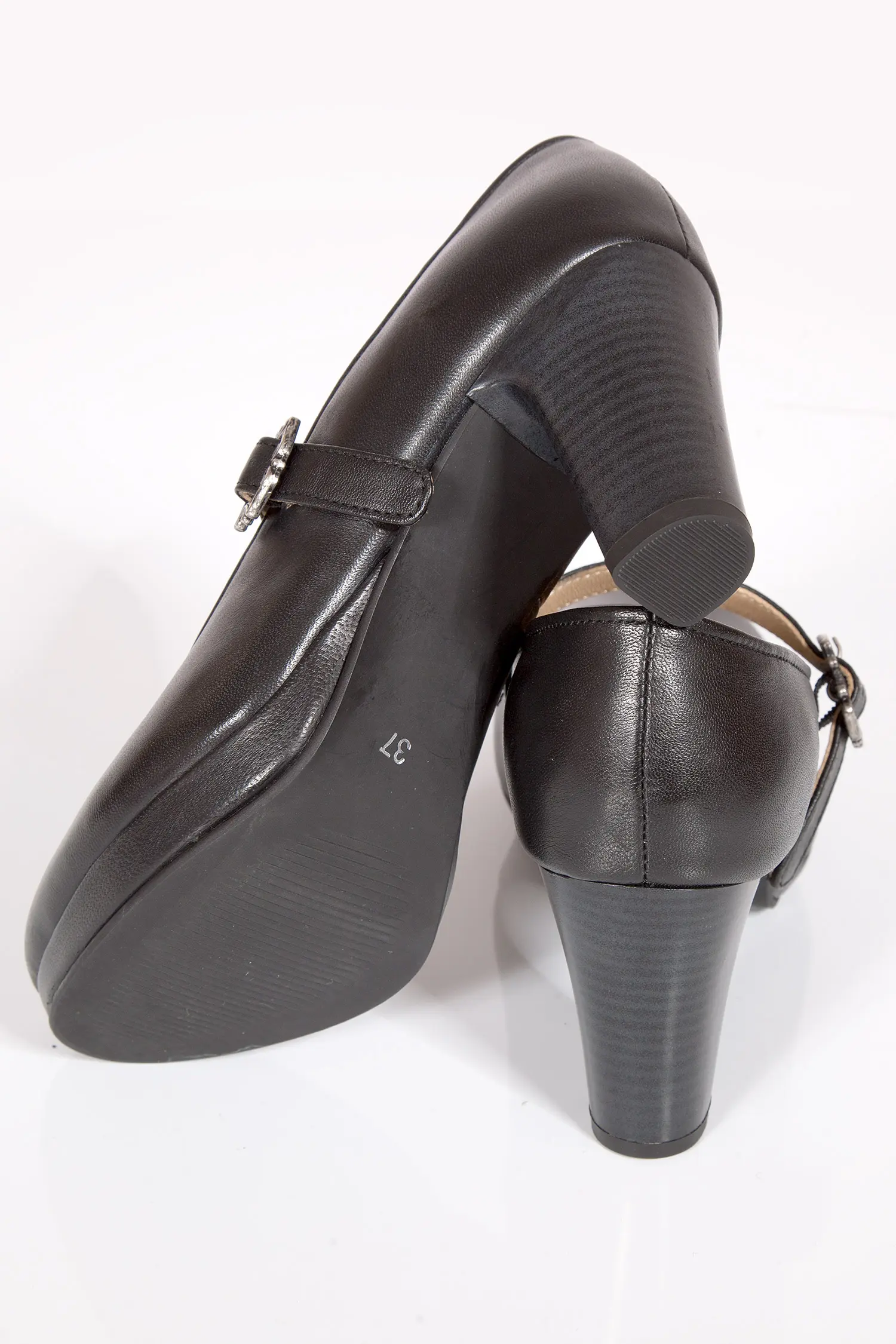 Damen Trachtenschuhe als Pumps in schwarz Sohle
