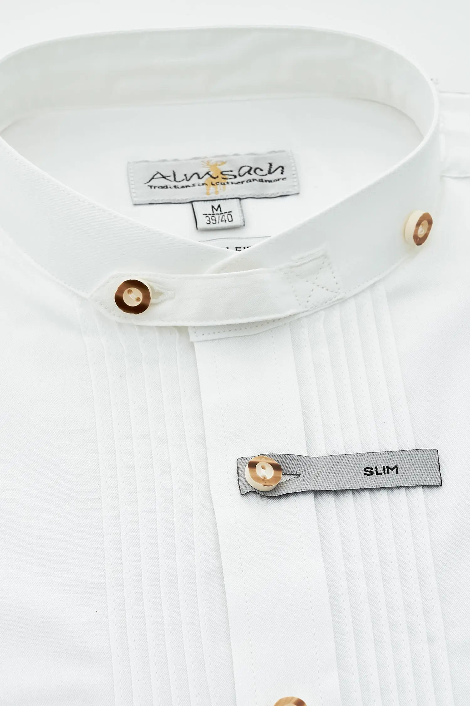 Almsach Biesenhemd in Weiß