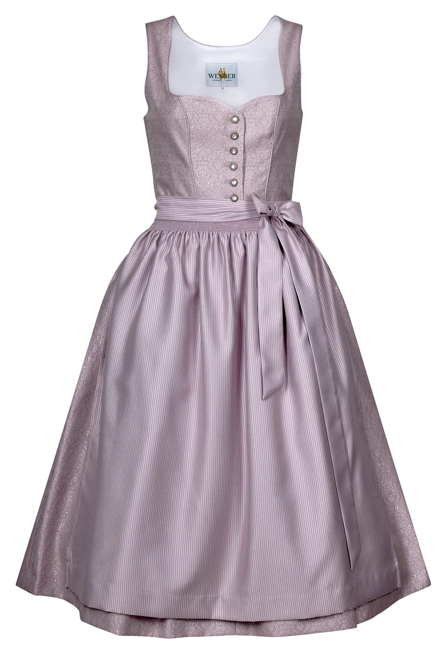 Dirndl Sabina von Wenger in Rosa Midi Dirndl rose