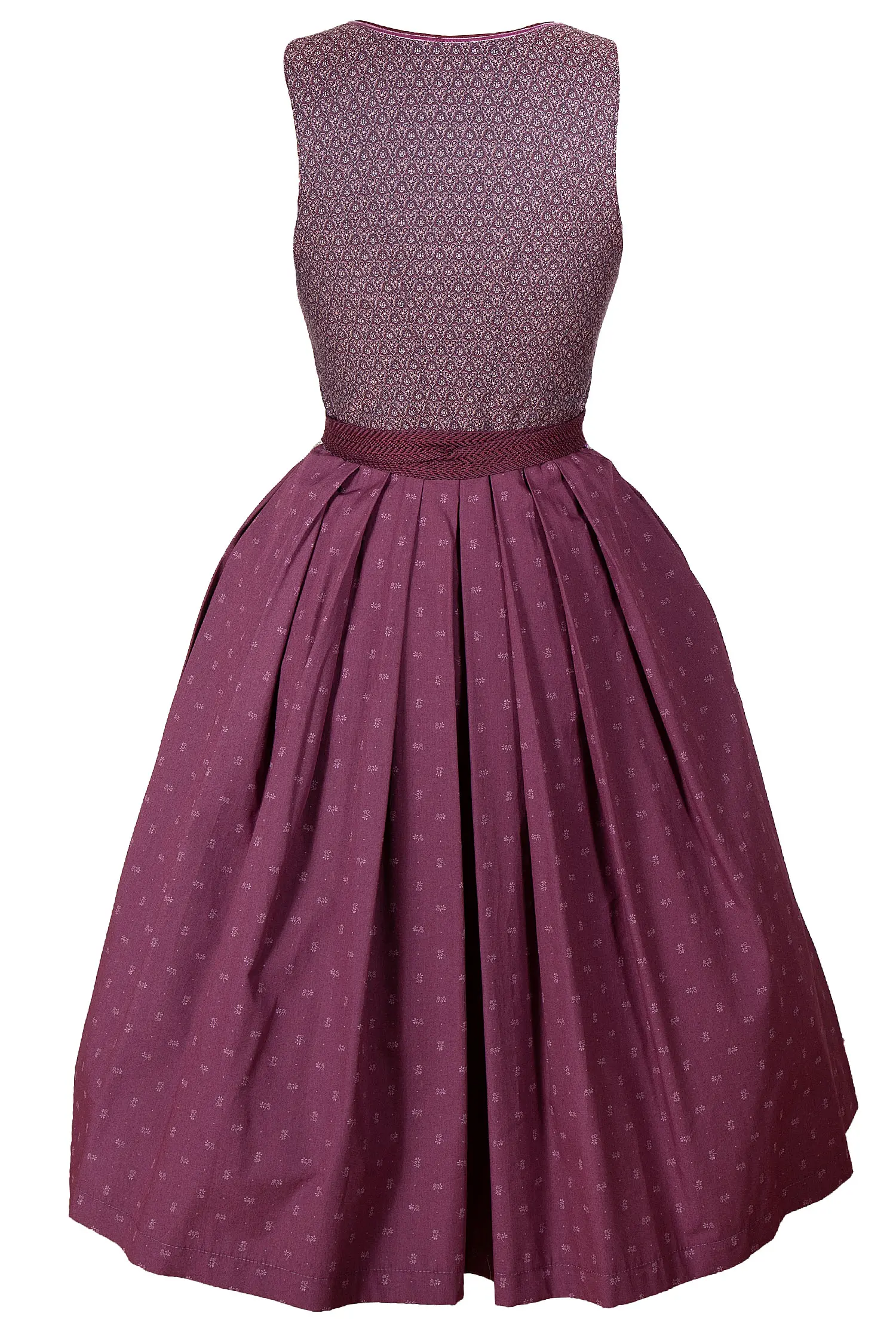 Limitiertes Dirndl in bordeaux / beere von Sissi ey! - Rückansicht