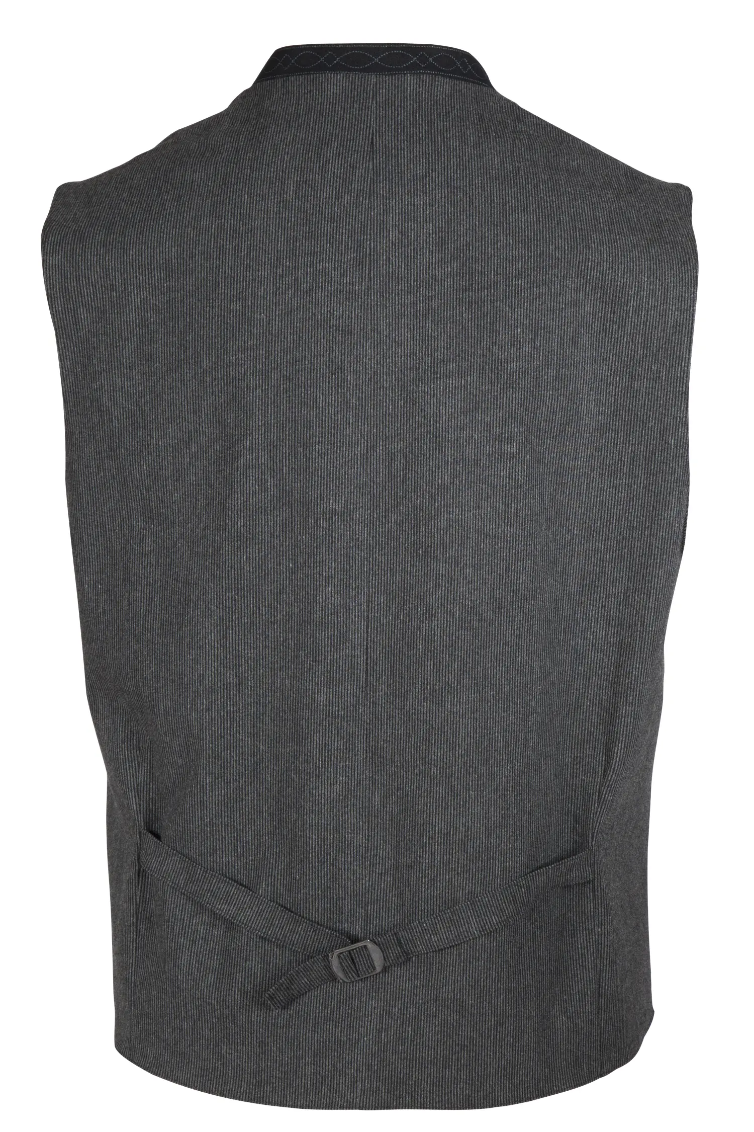 1345-0174-SW5-23-06-a0332 Trachtenweste Mirko in schwarz - Rückansicht