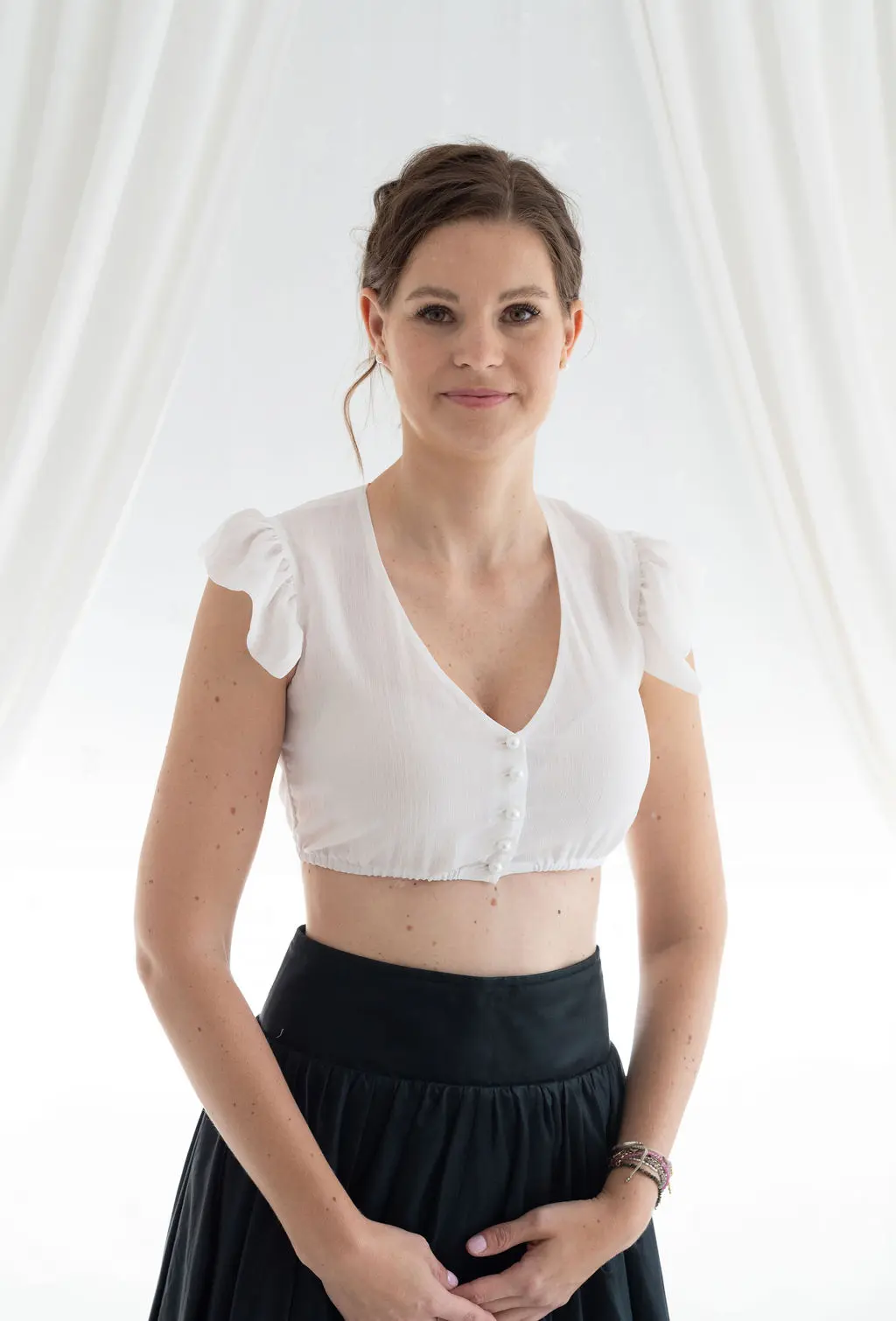 Dirndlbluse Angel von My Choice in Creme Weiße Bluse my Choice