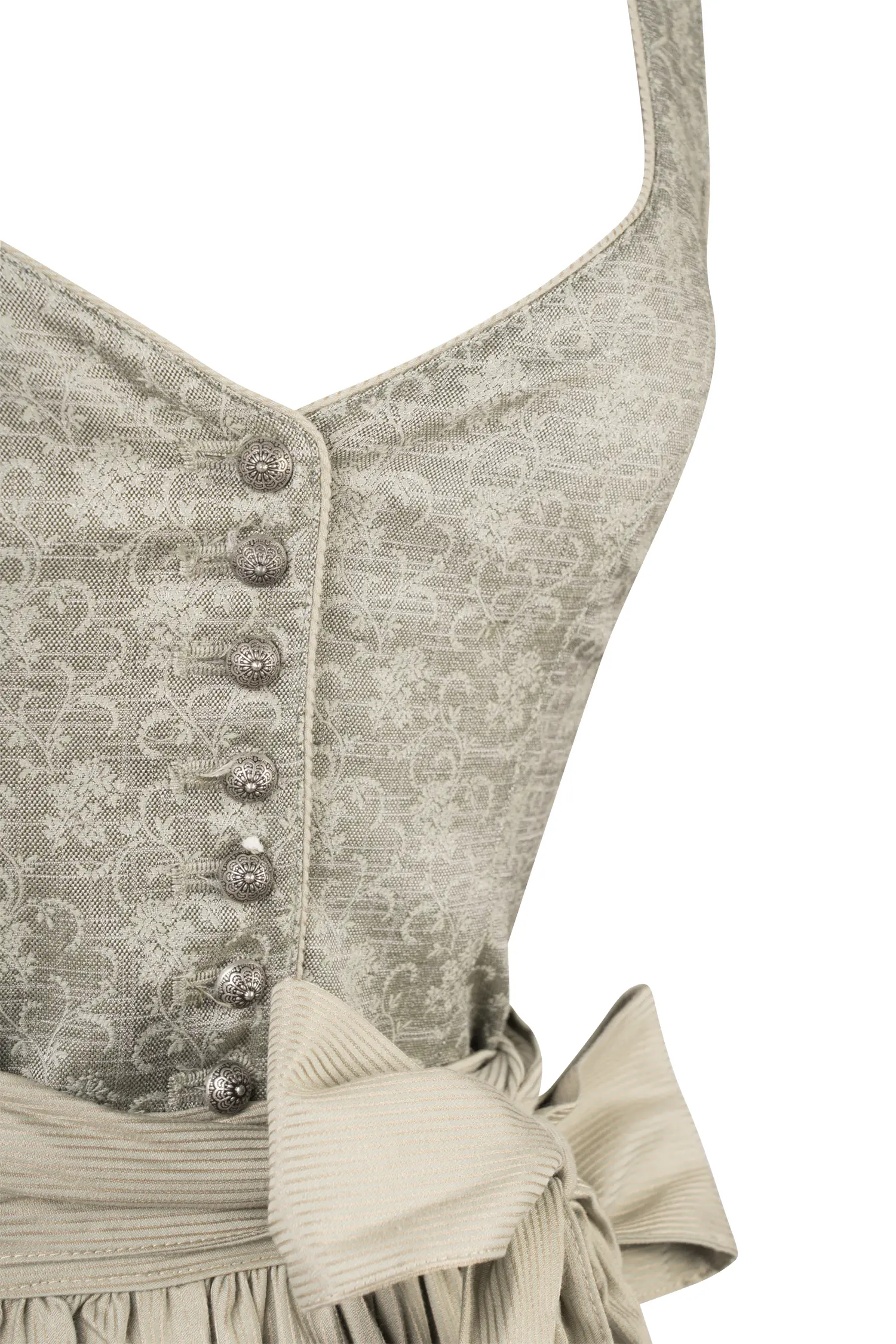 Dirndl Marie in salbei - Detail Mieder