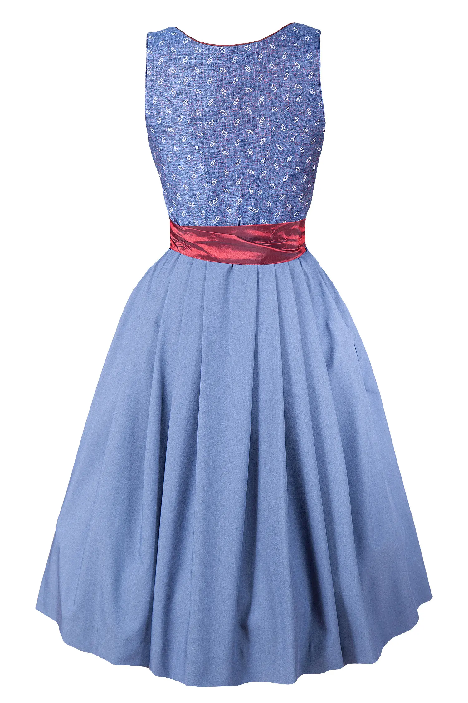 Gamsbock Dirndl mit Glitzermieder - Rückansicht