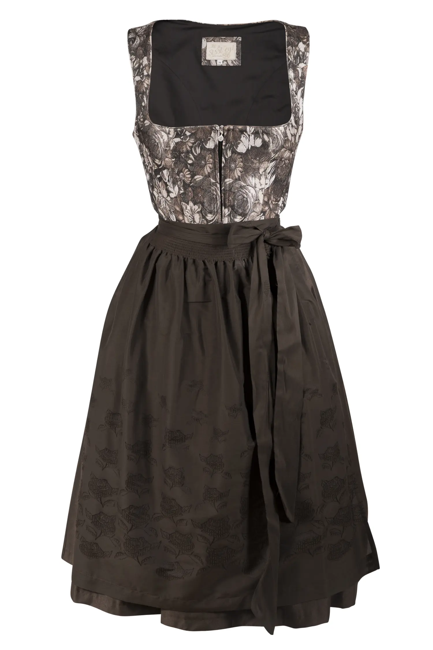 3098-0396-gn9-23-08-10-Di-Ho-01629 Braunes Dirndl Isabella von Sissi ey!