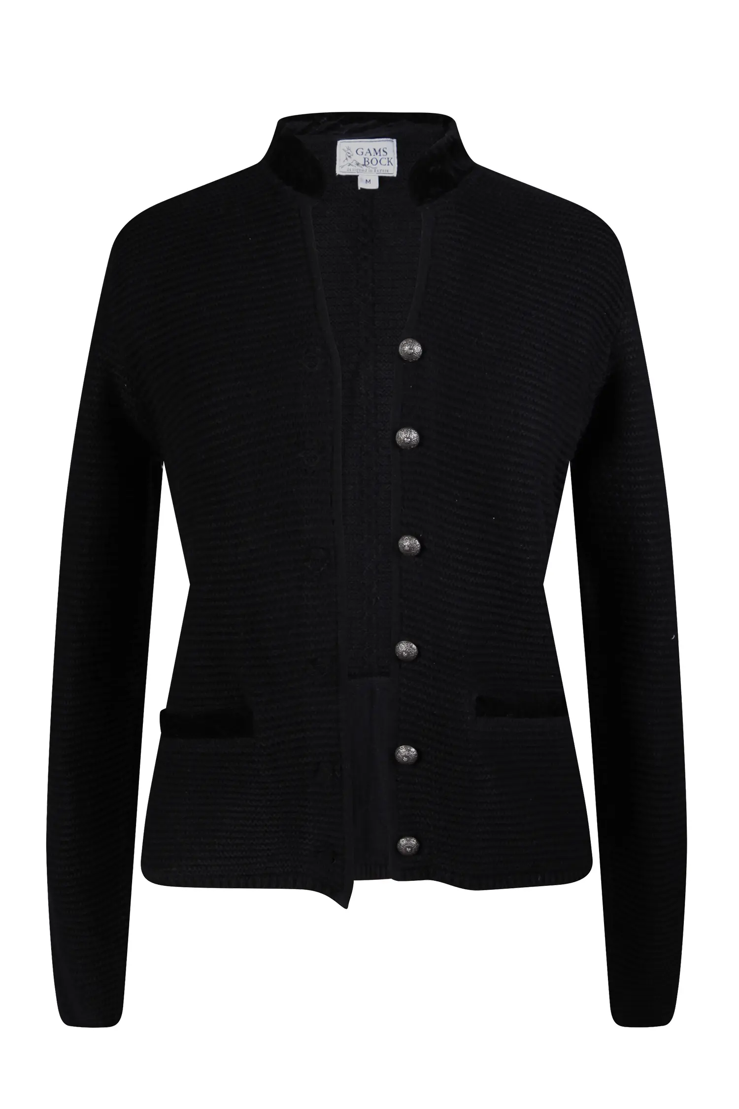 Trachtenstrickjacke Julia in schwarz