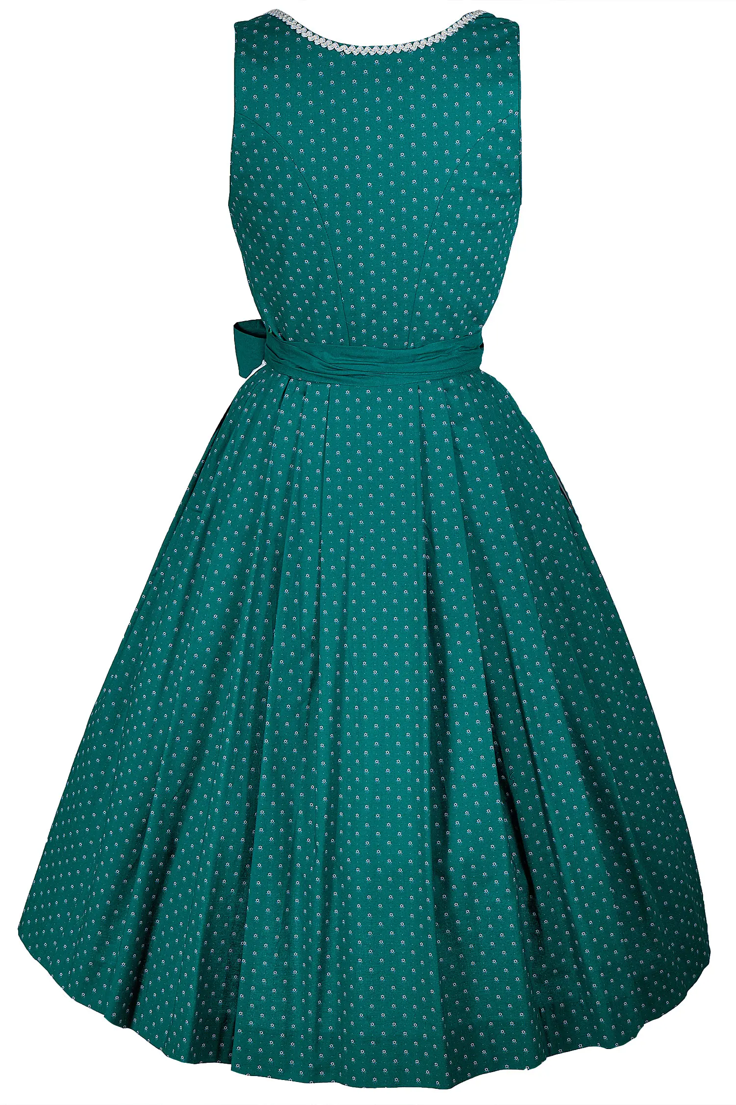 Dirndl "Kamilla" in Smaragdgrün - Rückansicht