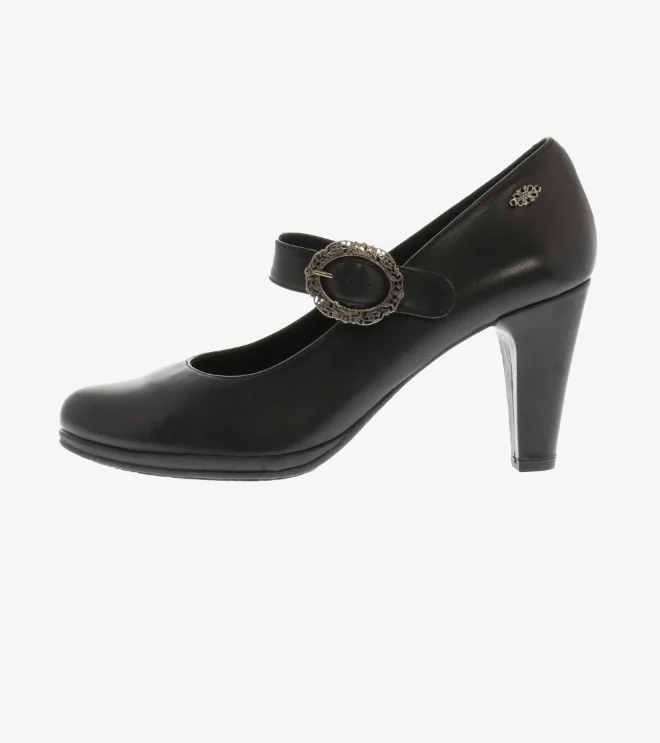 Damen Trachten Pumps "Sarah" in schwarz von Xaver Luis Trachtenschuhe schwarz leder Xaver Luis