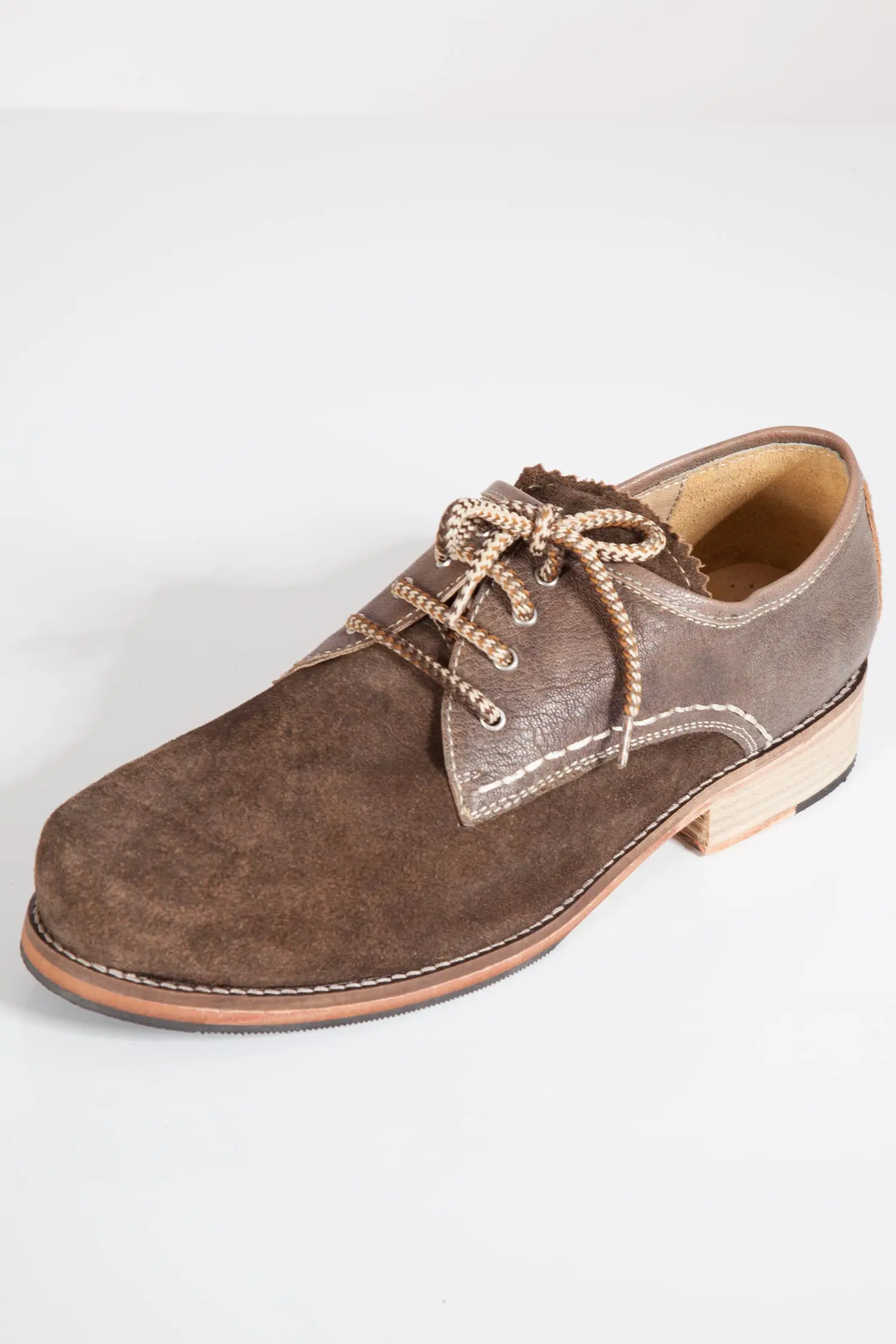 Herren Trachtenschuhe in braun antik Leder