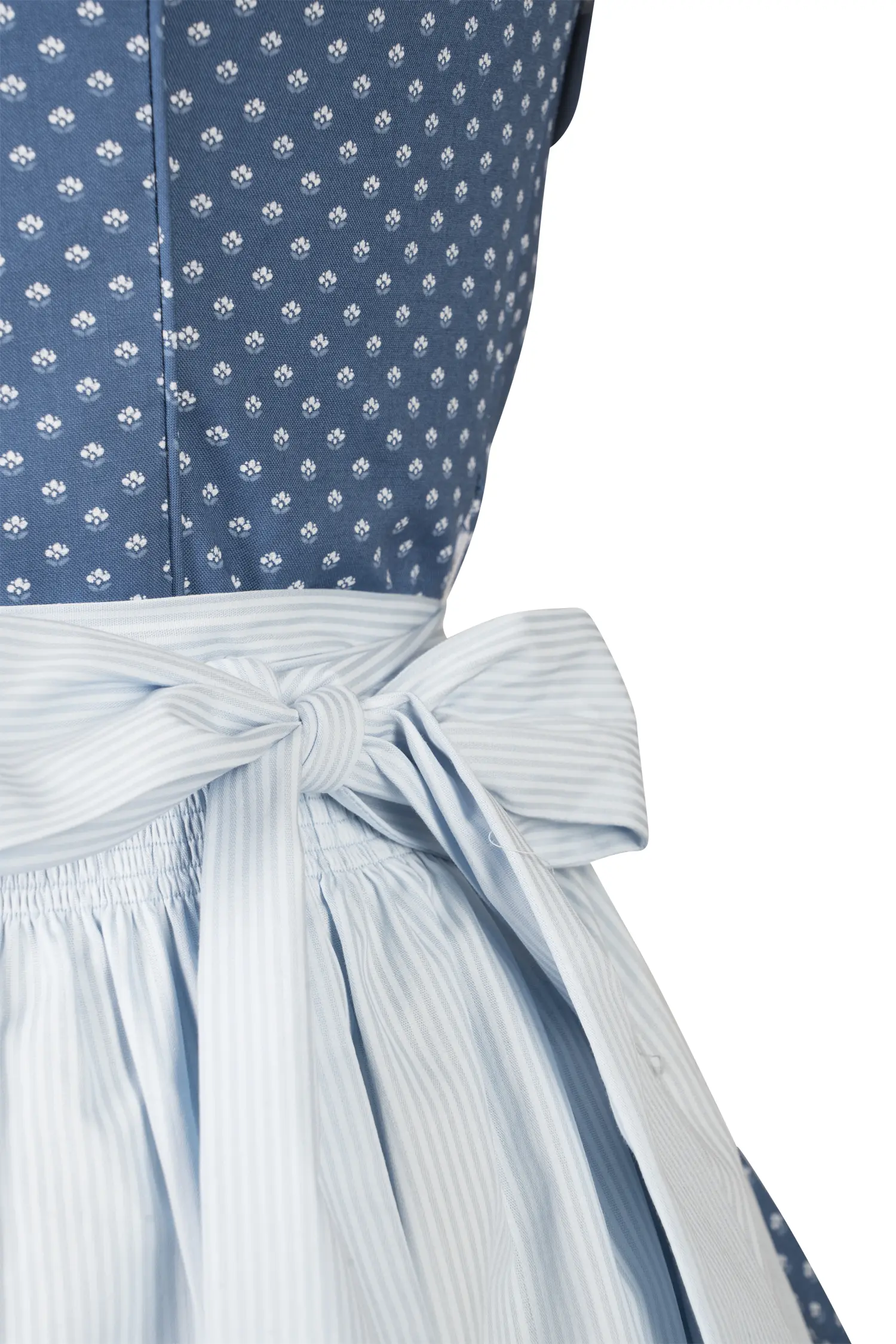 3091-1548-bl5-24-03-1504584 Dirndl Eda in Blau Detail Mieder