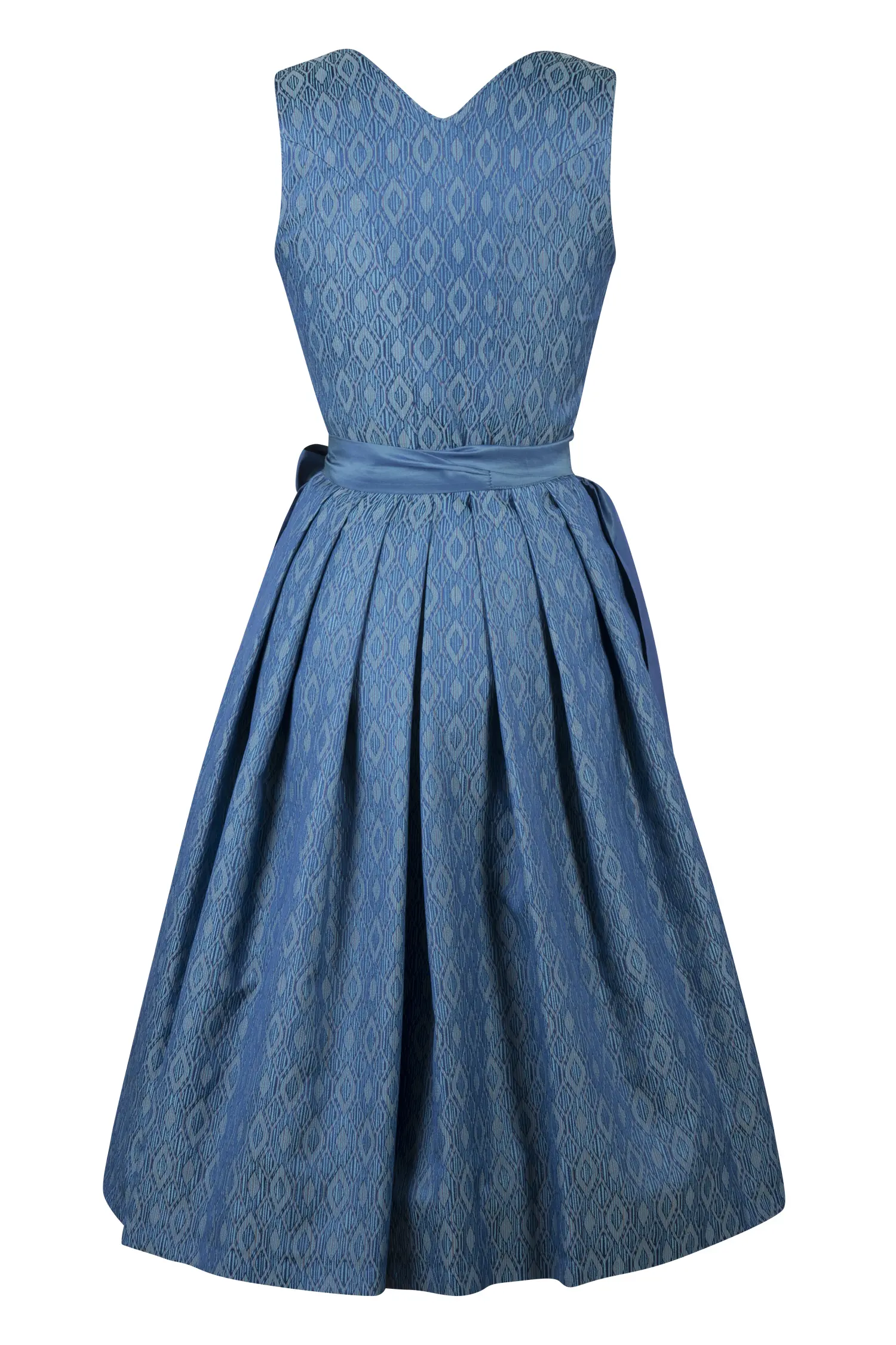 3098-0433-bl5-24-04-1804826 Dirndl Wioletta in Royal Blau Rückansicht