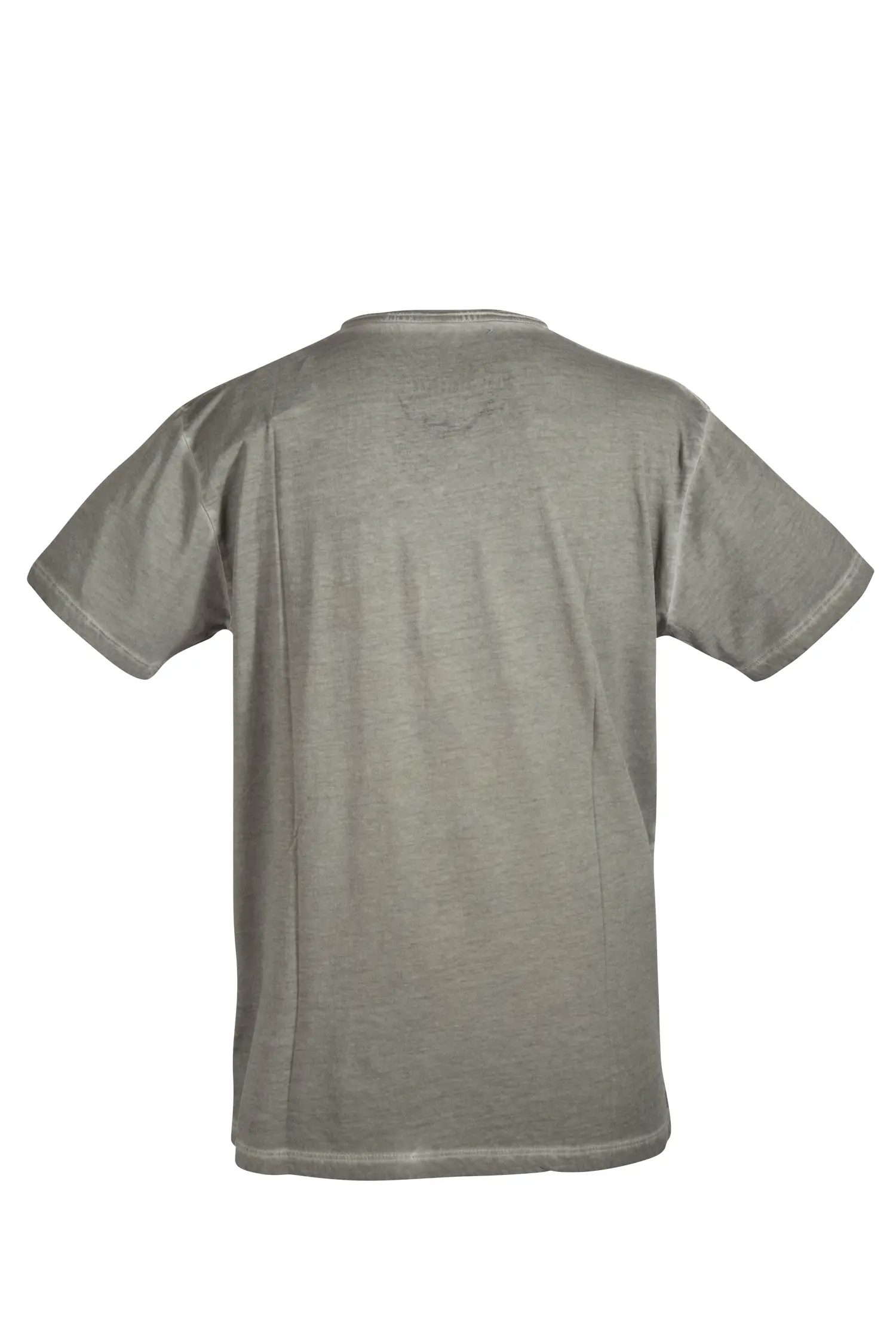 Herren Trachten Shirt True Bavaria in steingrau - Rückansicht