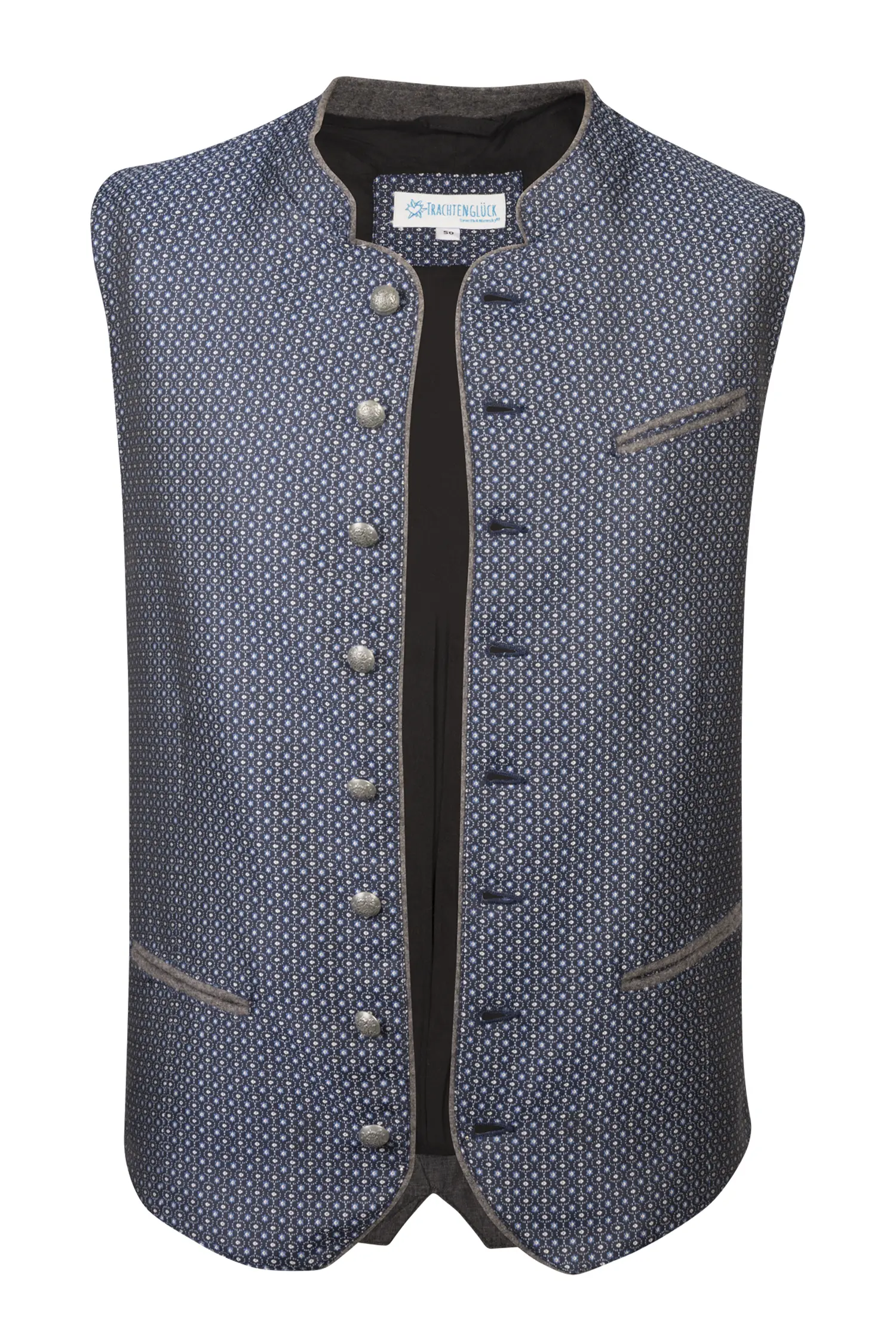 Trachtenweste in Blau