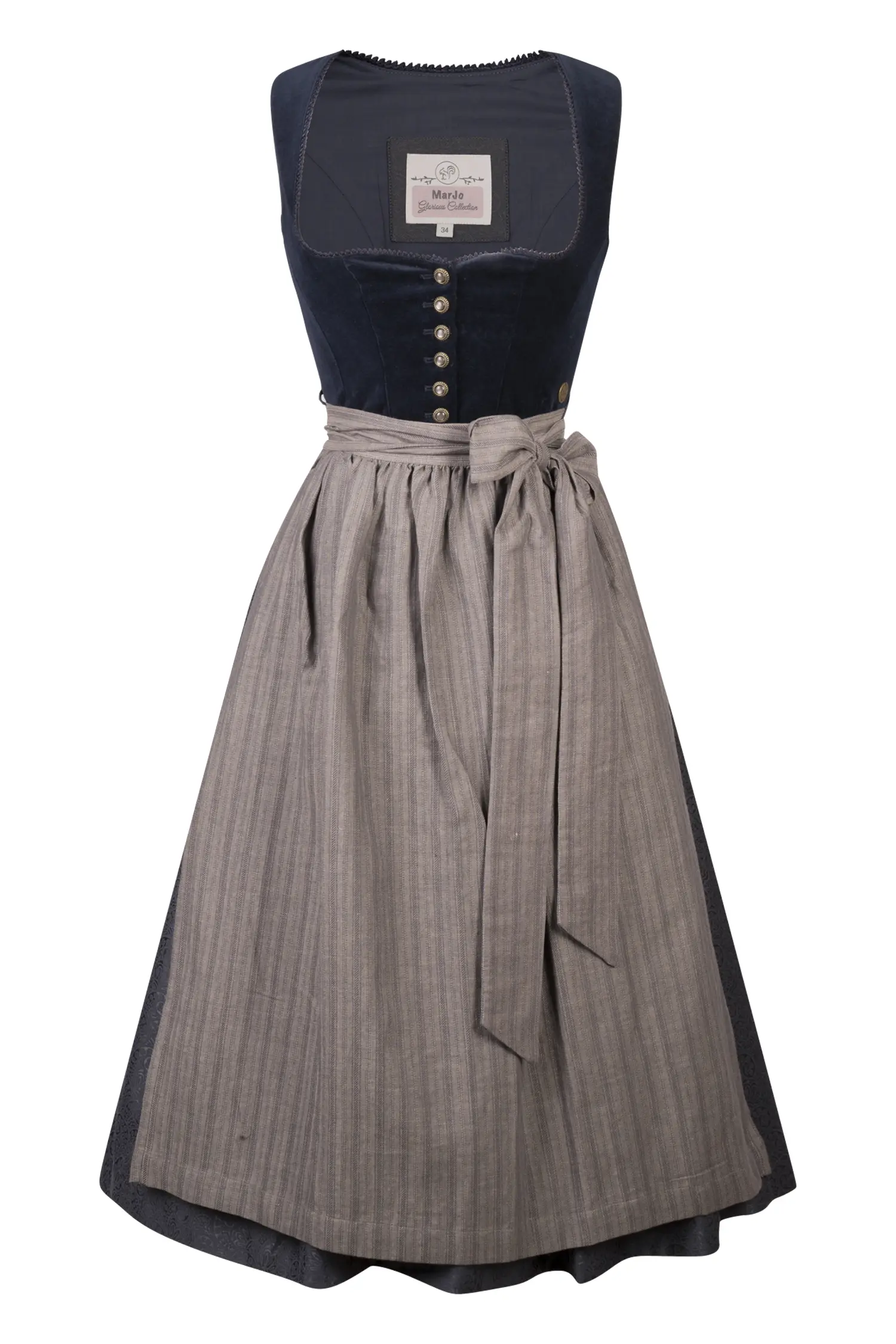 Dirndl Ainring in Blau