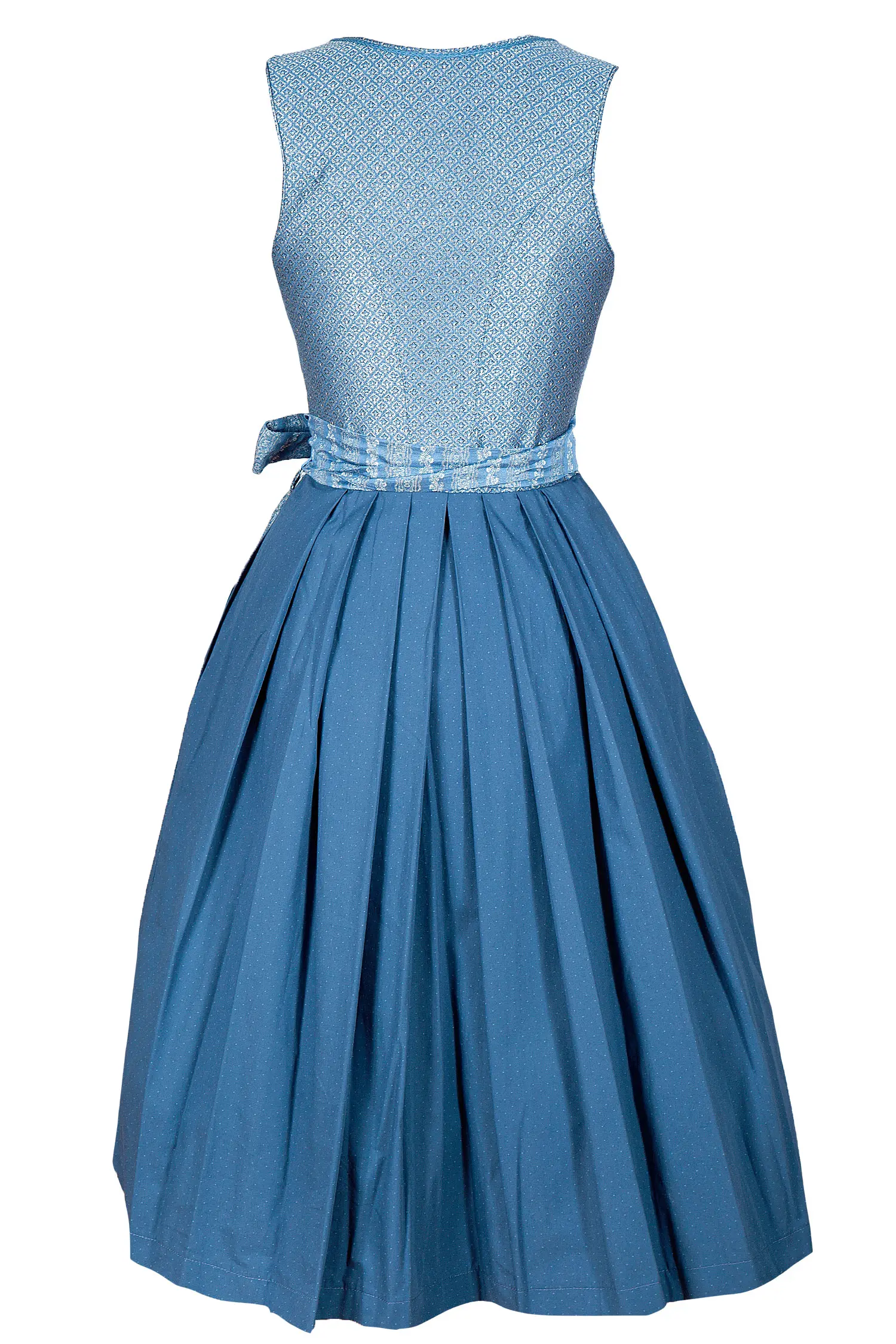 Ein Dirndl-Traum in blau von Gamsbock - Rückansicht