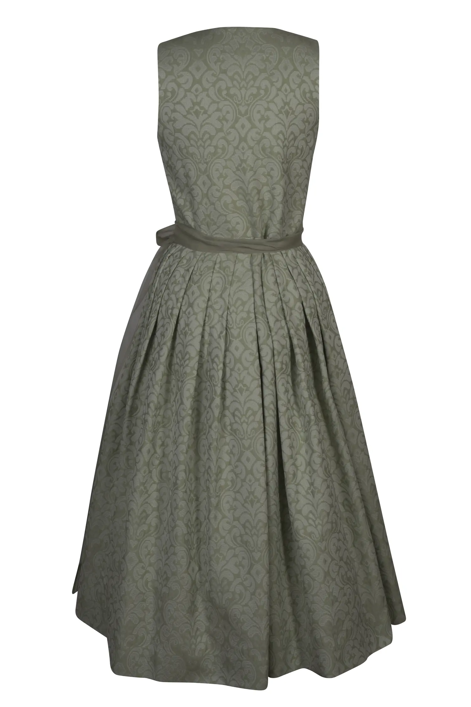 3048-1102-gn2-24-01-1103909 Sportalm Dirndl in hellgrün mit Seidenschürze - Rückansicht