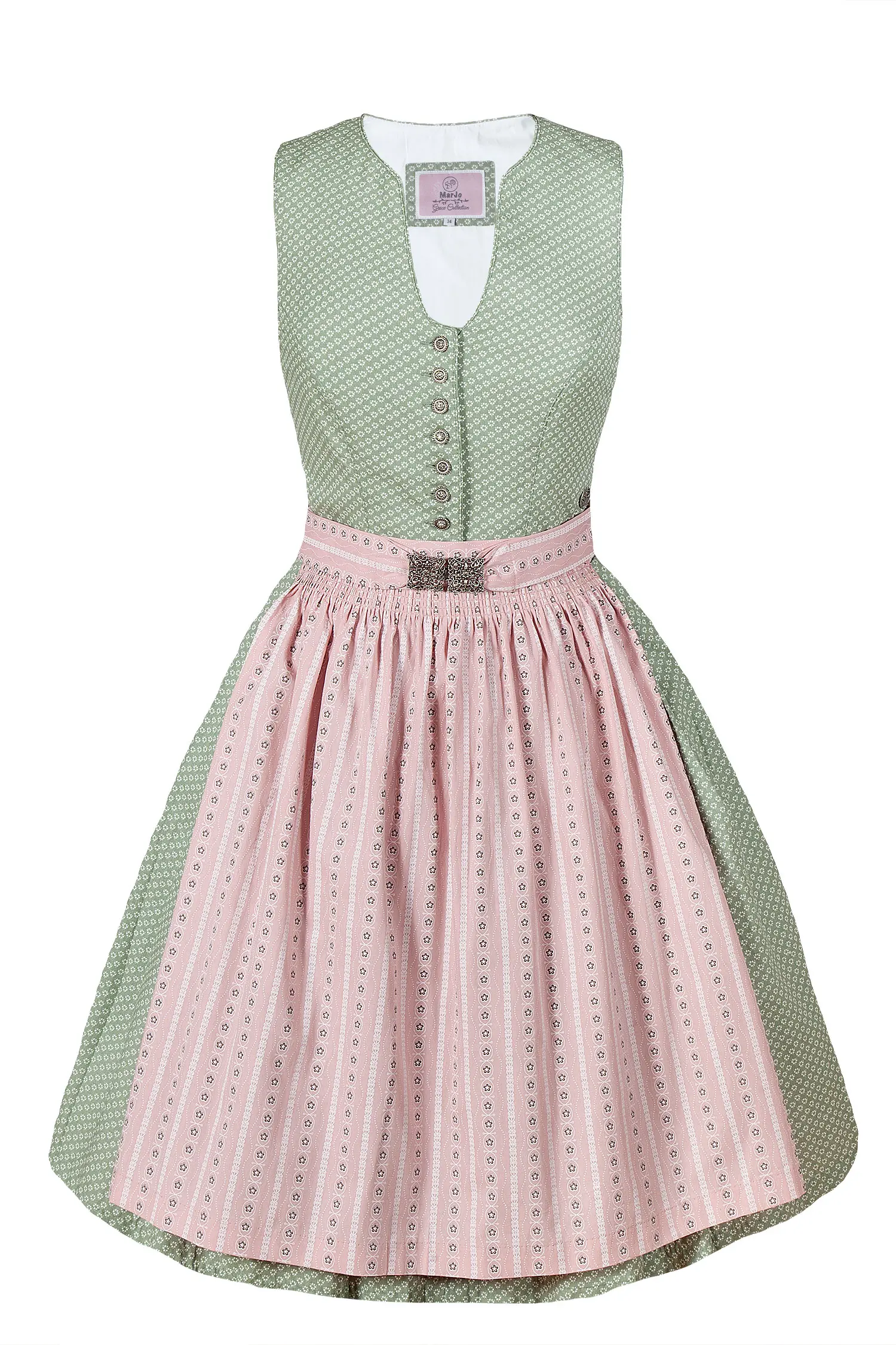 3081-0111-gn4-23-03e-5104a Junges Dirndl Selene im Retrostyle, hochgeschlossen