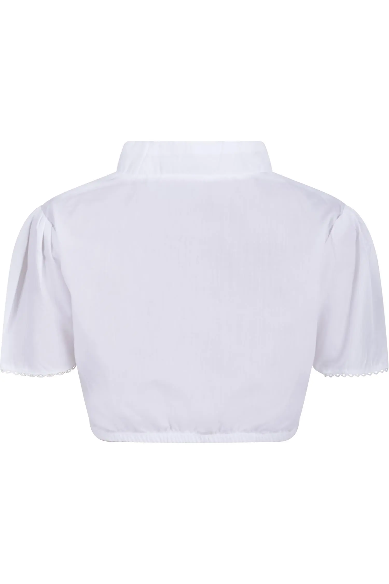 Weiße Kinder Stehkragenbluse von Isar Trachten
