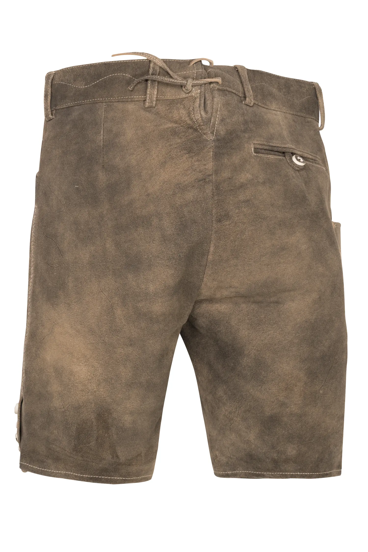 Pio Lederhose in Sandfarben Rückansicht