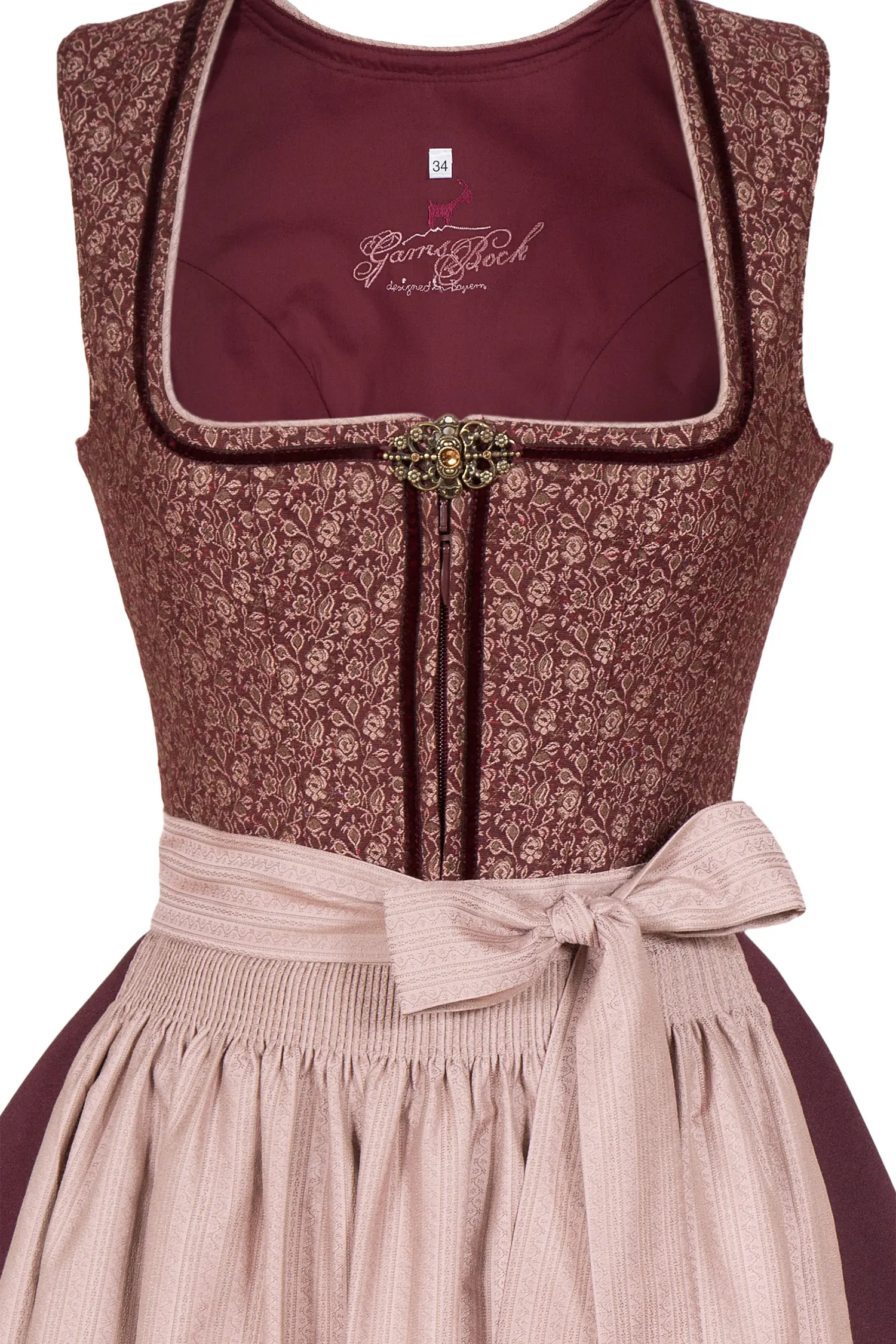 dirndl-lang-bordeaux-rosa-3043-0118-rt8-20-10a-5386-b Langes Dirndl in bordeaux und altrosa auch in XXL Mieder