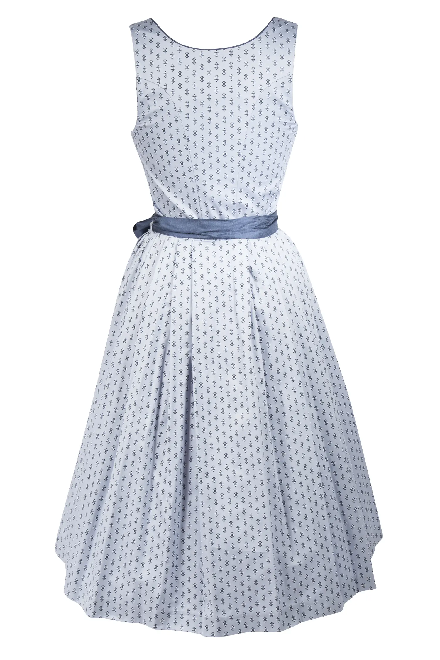Hellblaues Dirndl Gisela von Julias Dirndl - Rückansicht