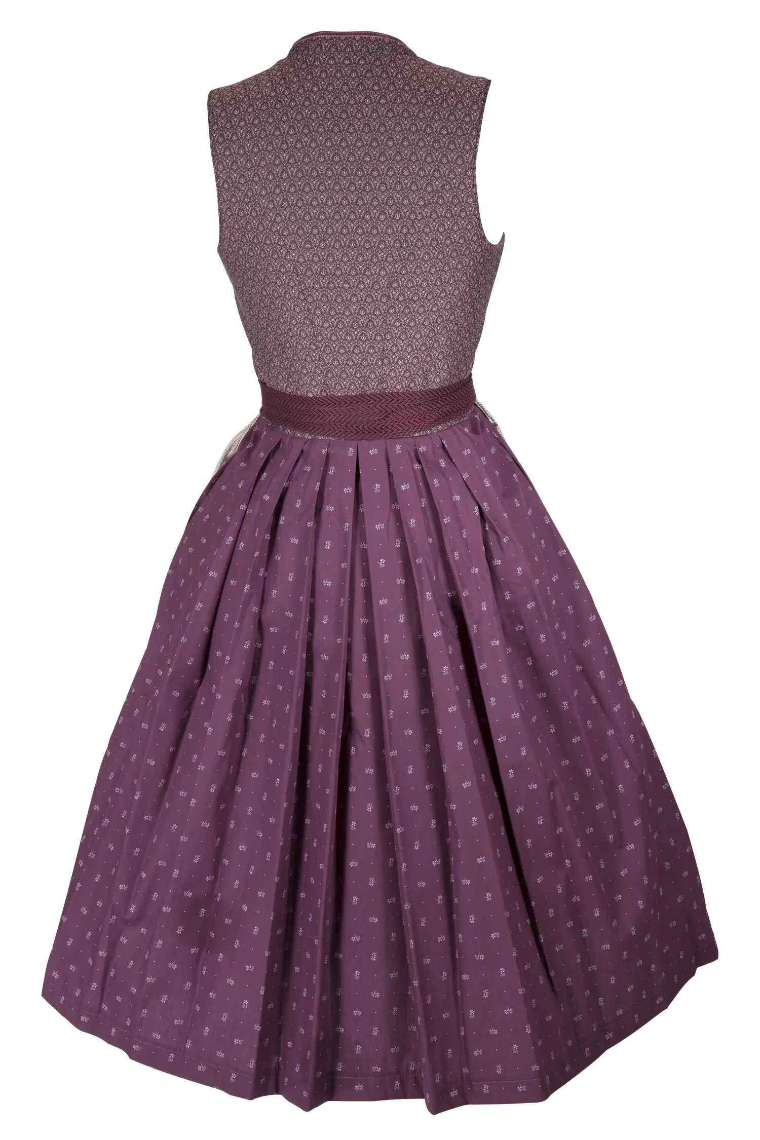 Limitiertes Dirndl in beere/creme - Rückansicht