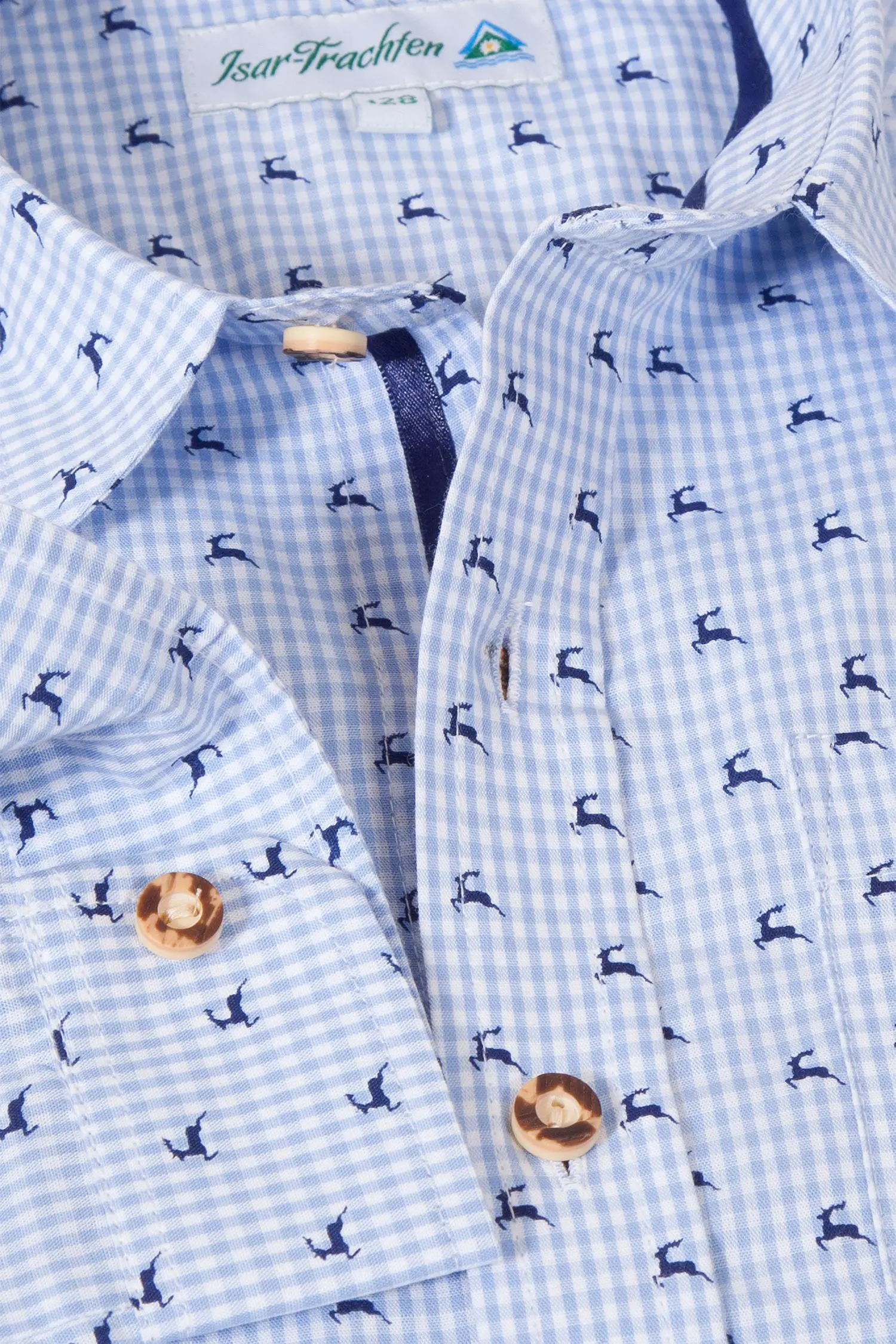 kinder-trachtenhemd-hellblau-hirsche-4723-1084-ws3-19-04d-8538-b Kinder Trachtenhemd hellblau mit Hirschen Detail