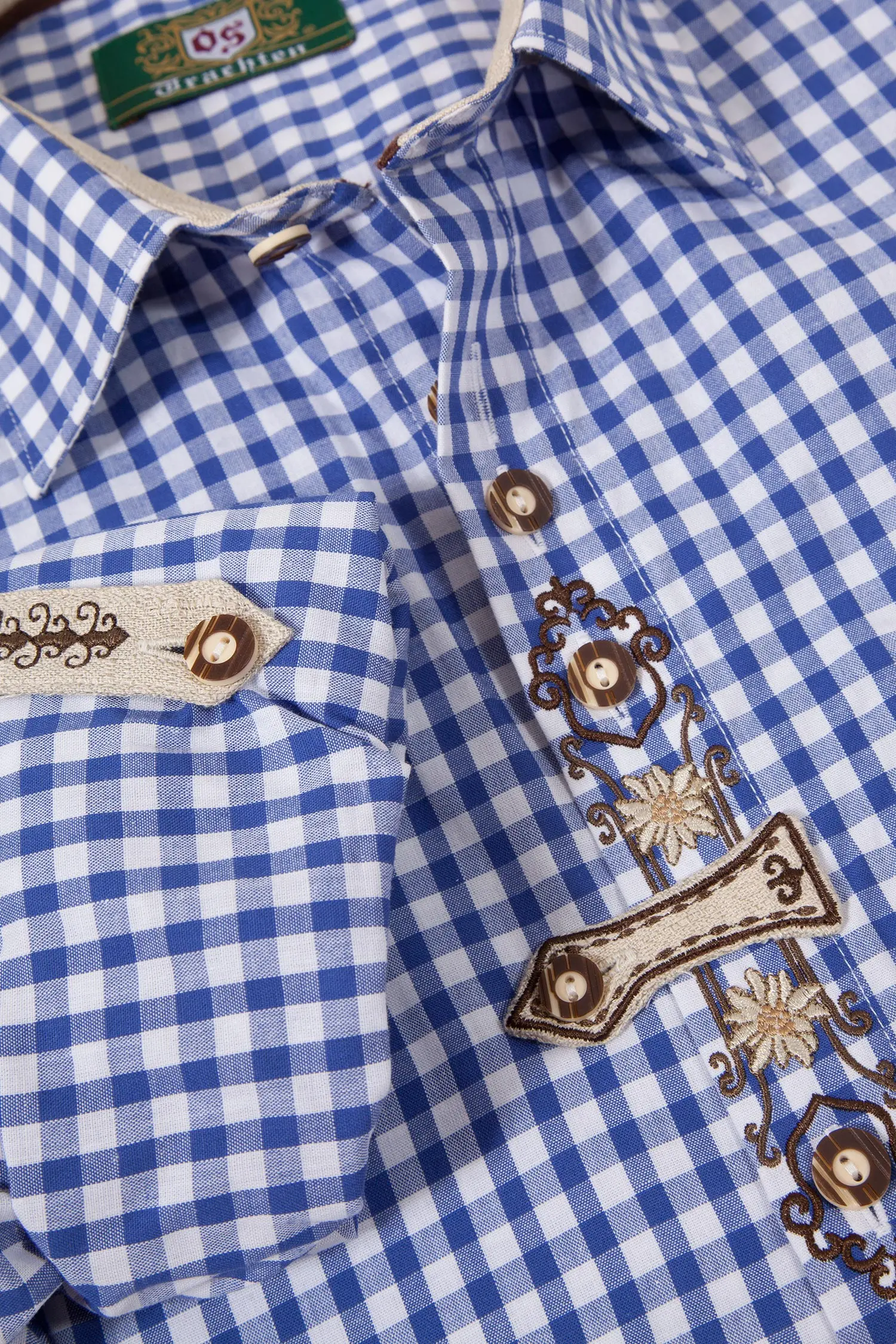 landhaus-trachenhemd-karo-blau-1526-1031-bl5-18-06e-5959-c Herren Landhaus Trachtenhemd blau weiß Arm