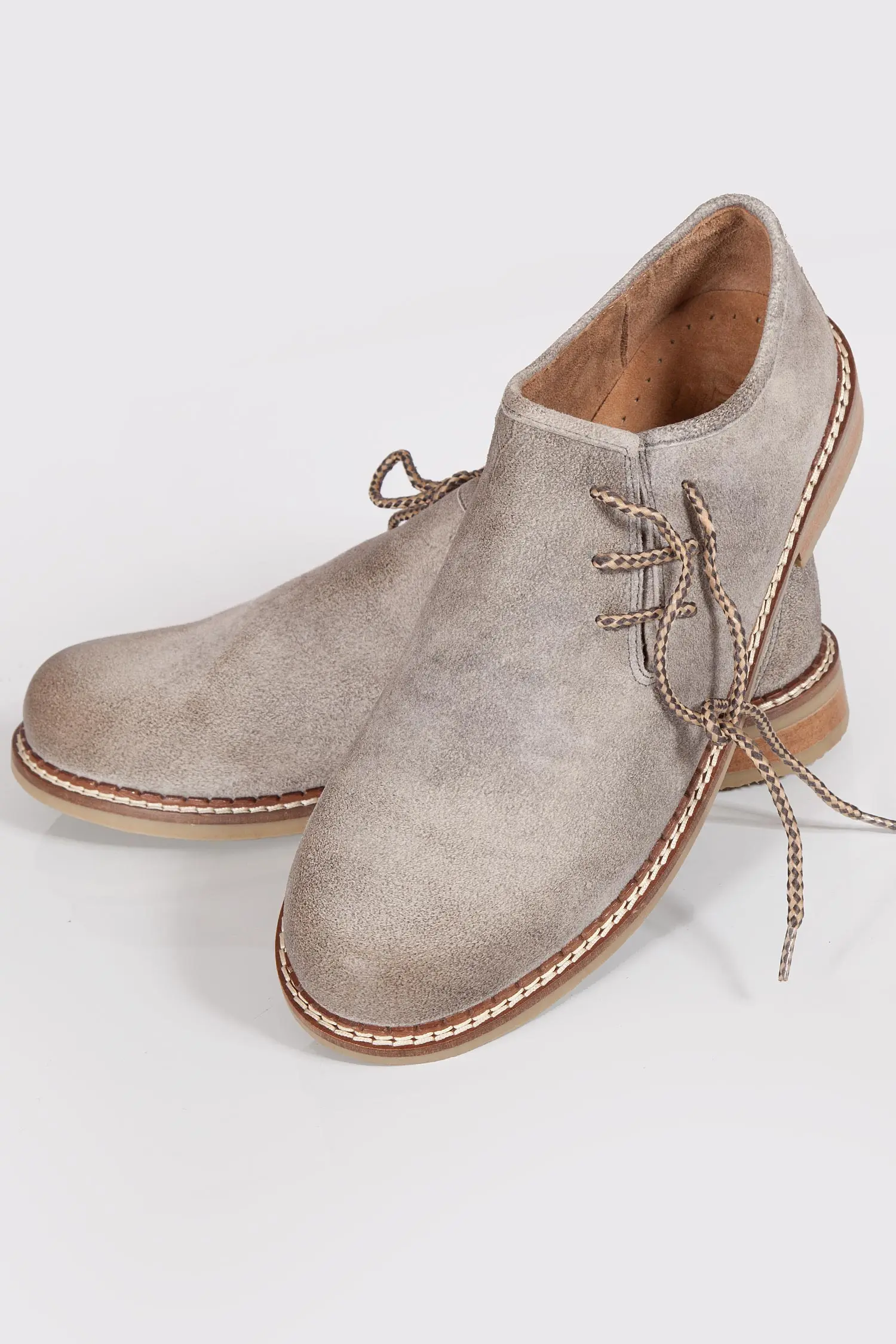 Trachtenschuhe aus Leder in grau als Haferlschuh Paar