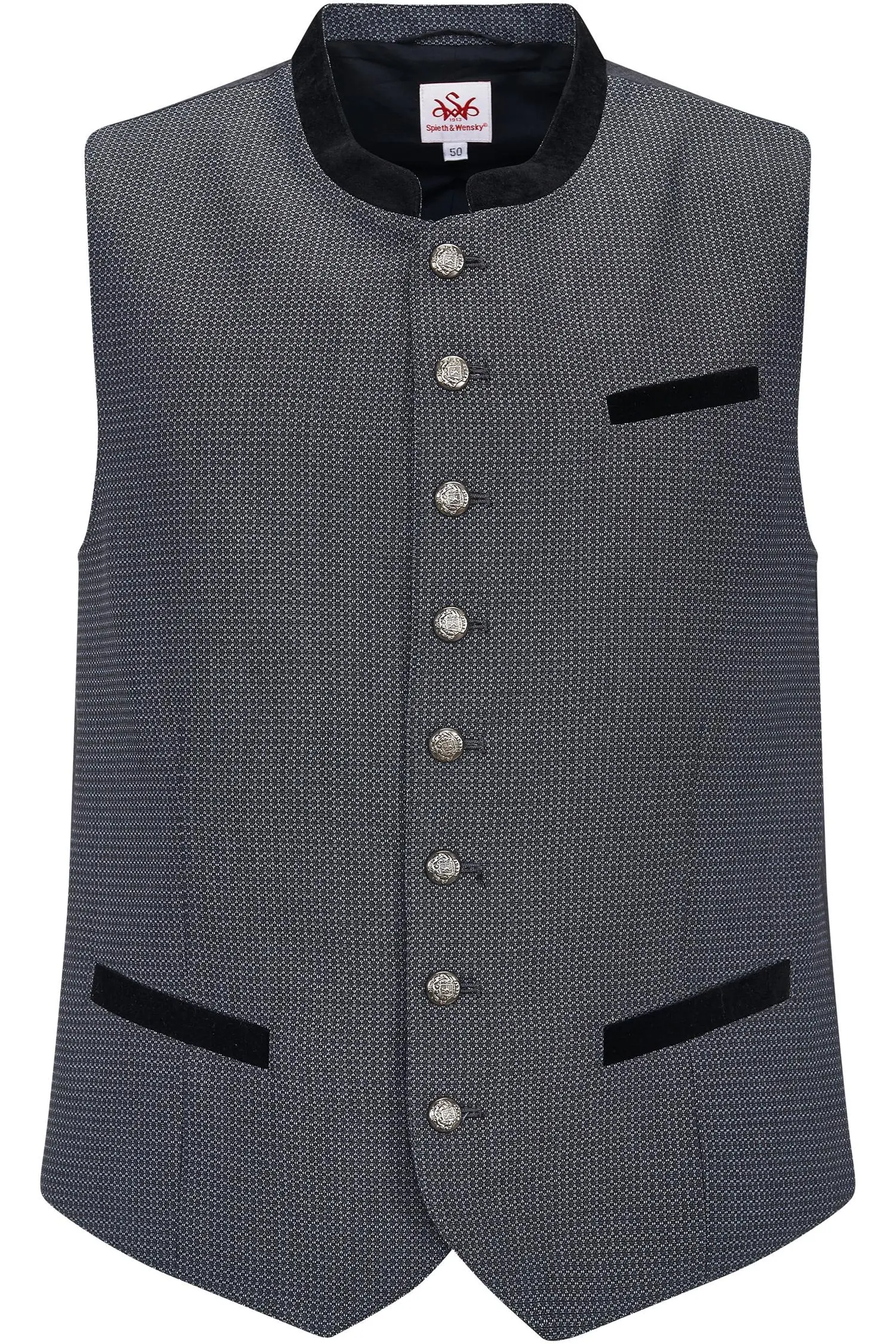 Herrenweste Francesco in Grau von Spieth & Wensky