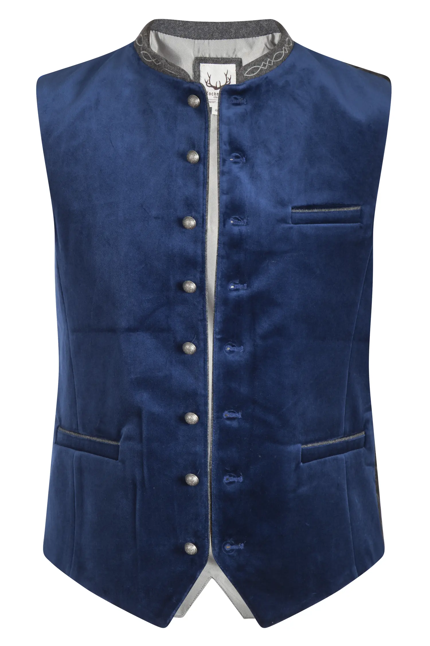 1342-1490-BL8-23-05-e7122 Trachtenweste Lorenzo in dunkelblau