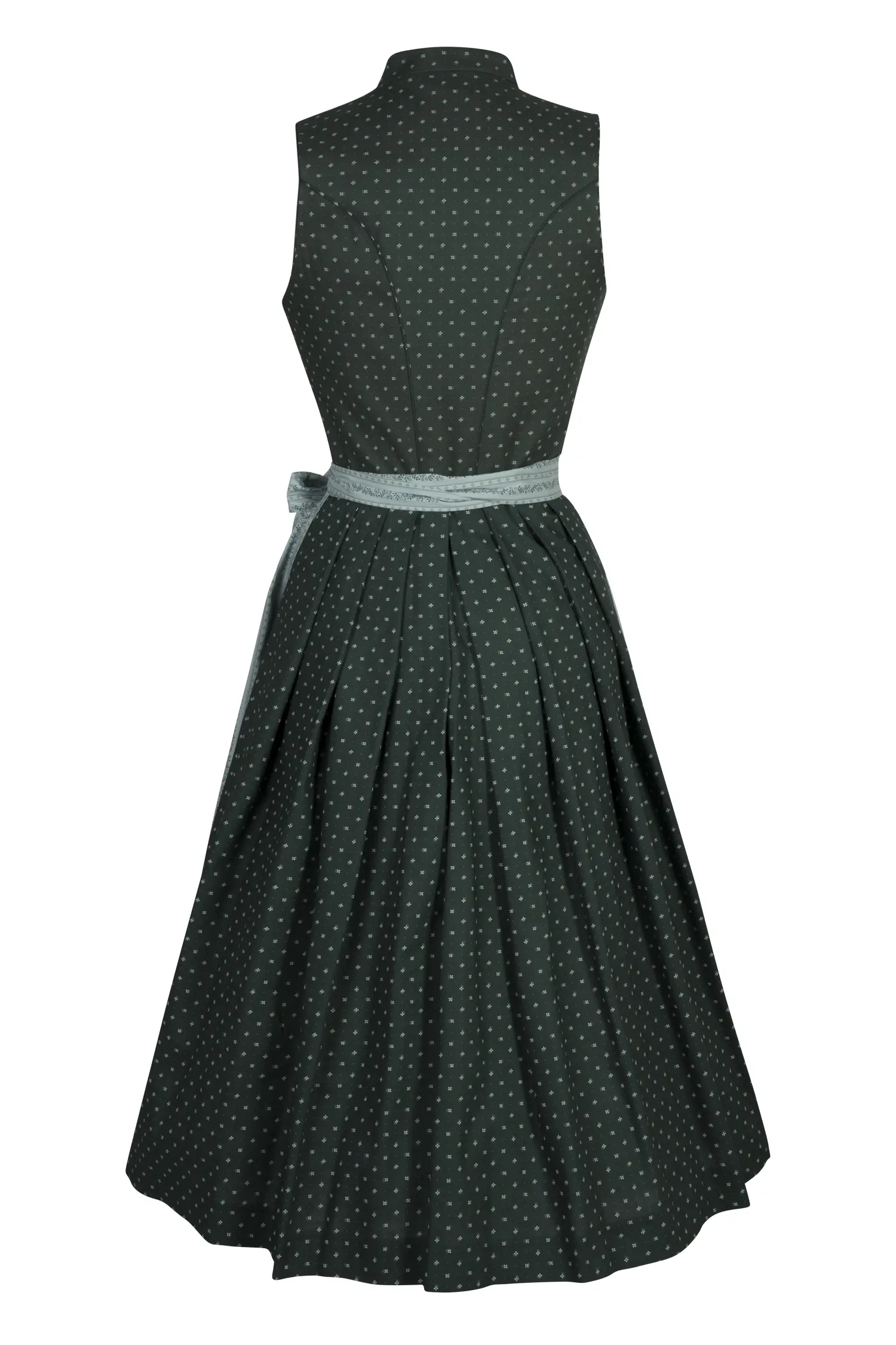 Dirndl Laurita in dunkelgrün - Rückansicht